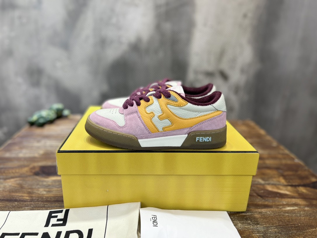 F**di FD F**di Match Low Tops Sneakers Pink For Women