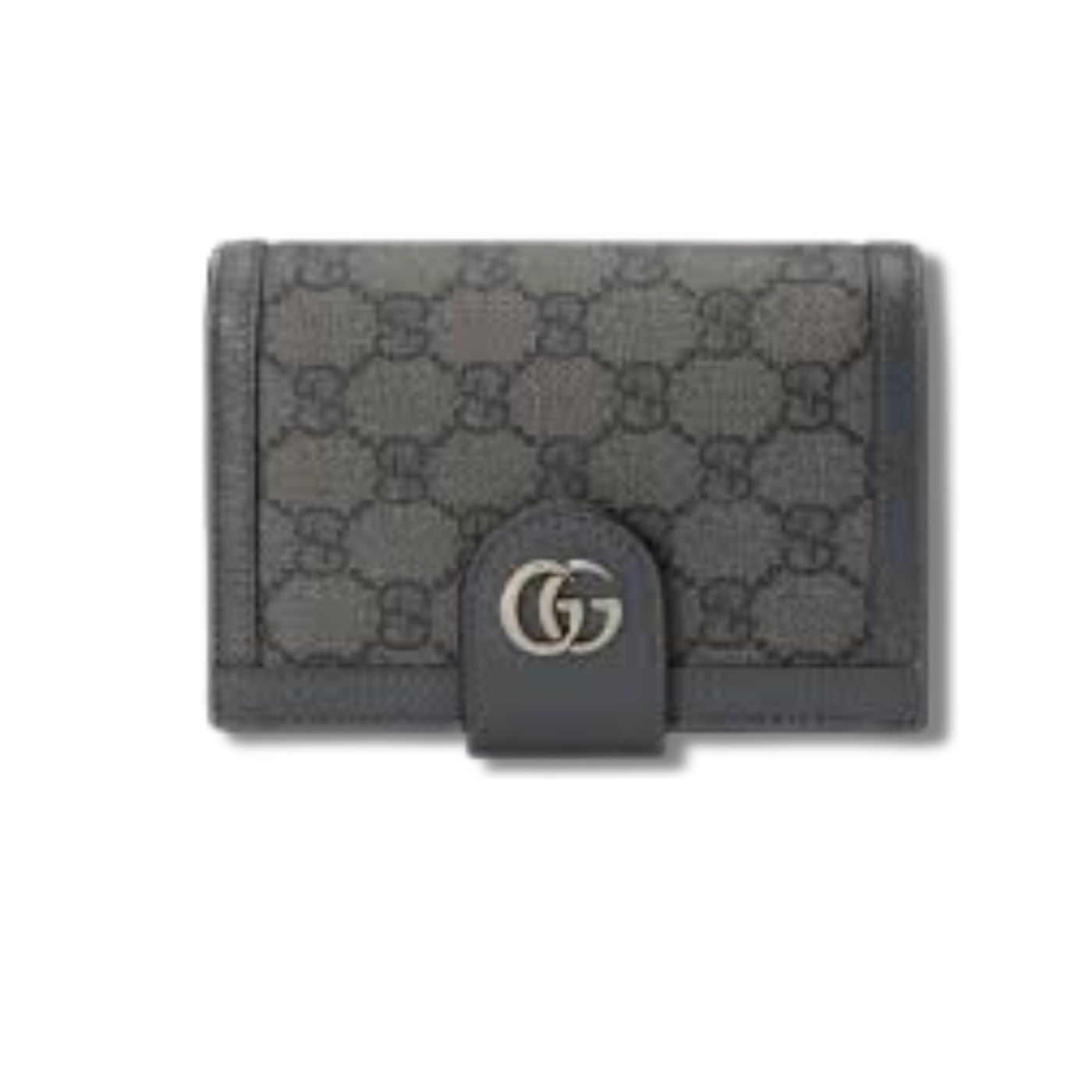 Gvc*1 Ophidia Card Case Svp*me Canvas Grey For Men 5.5in/14cm ‎‎‎732755 UULBN 1244