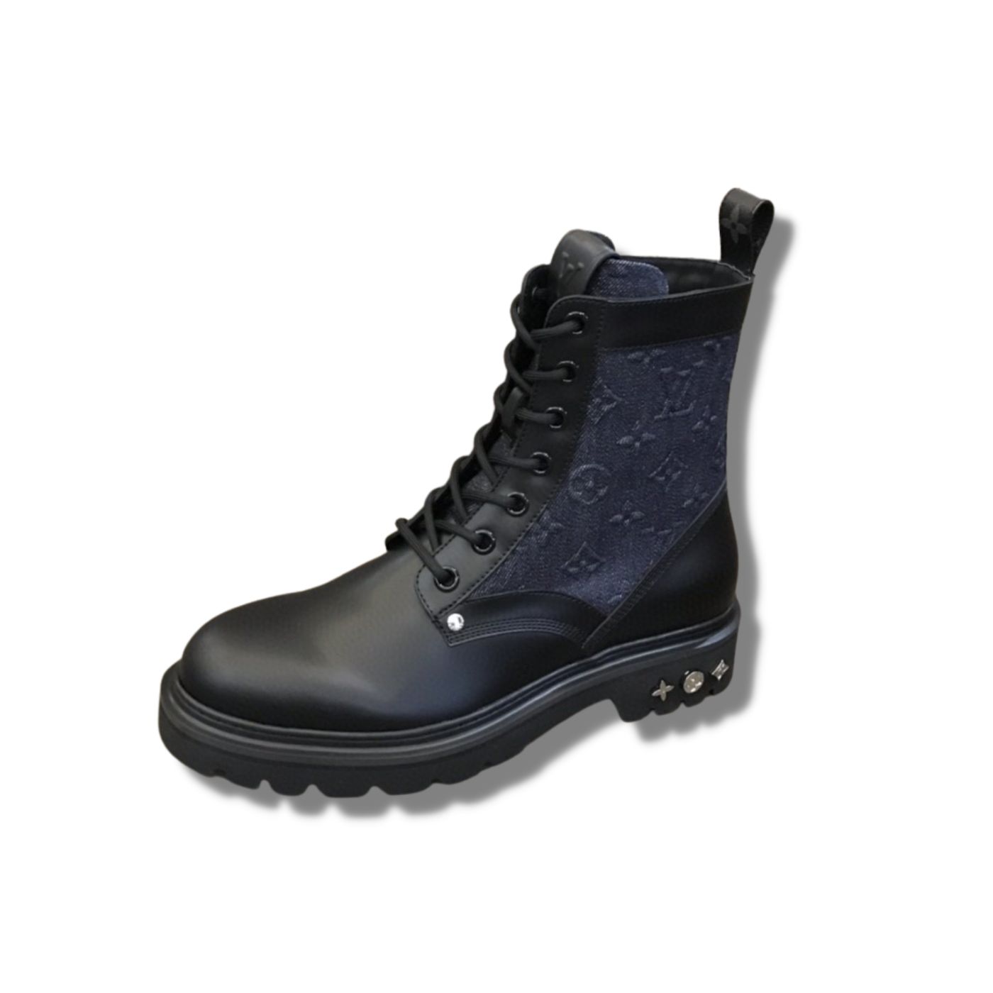 L0vis Vvtt0n LV Ranger Ankle Boots Monogram Flower Black For Men 1AANTF