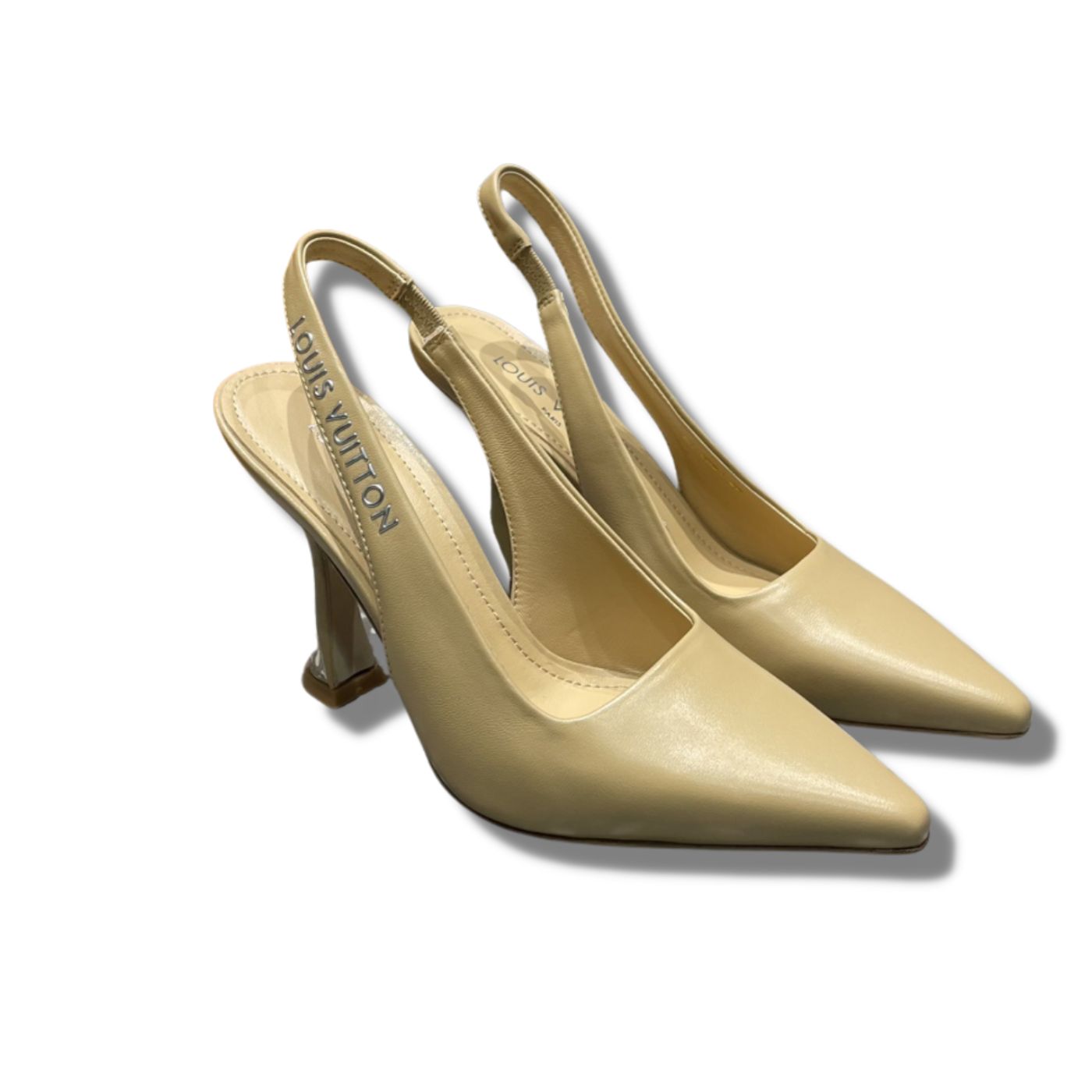 L0vis Vvtt0n Sparkle Slingback Pump Beige For Women