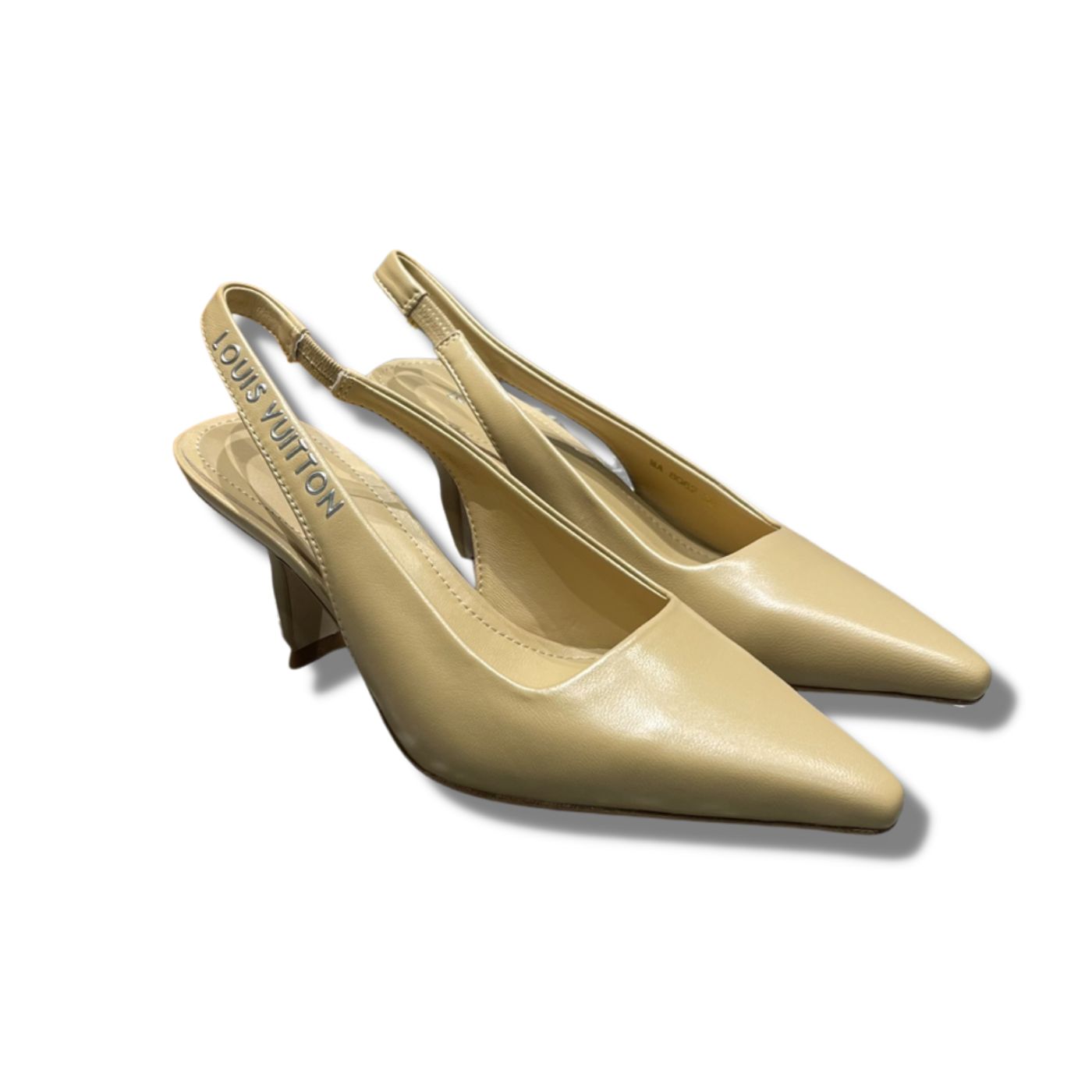 L0vis Vvtt0n Sparkle Slingback Pump Beige For Women 1AB0Q5