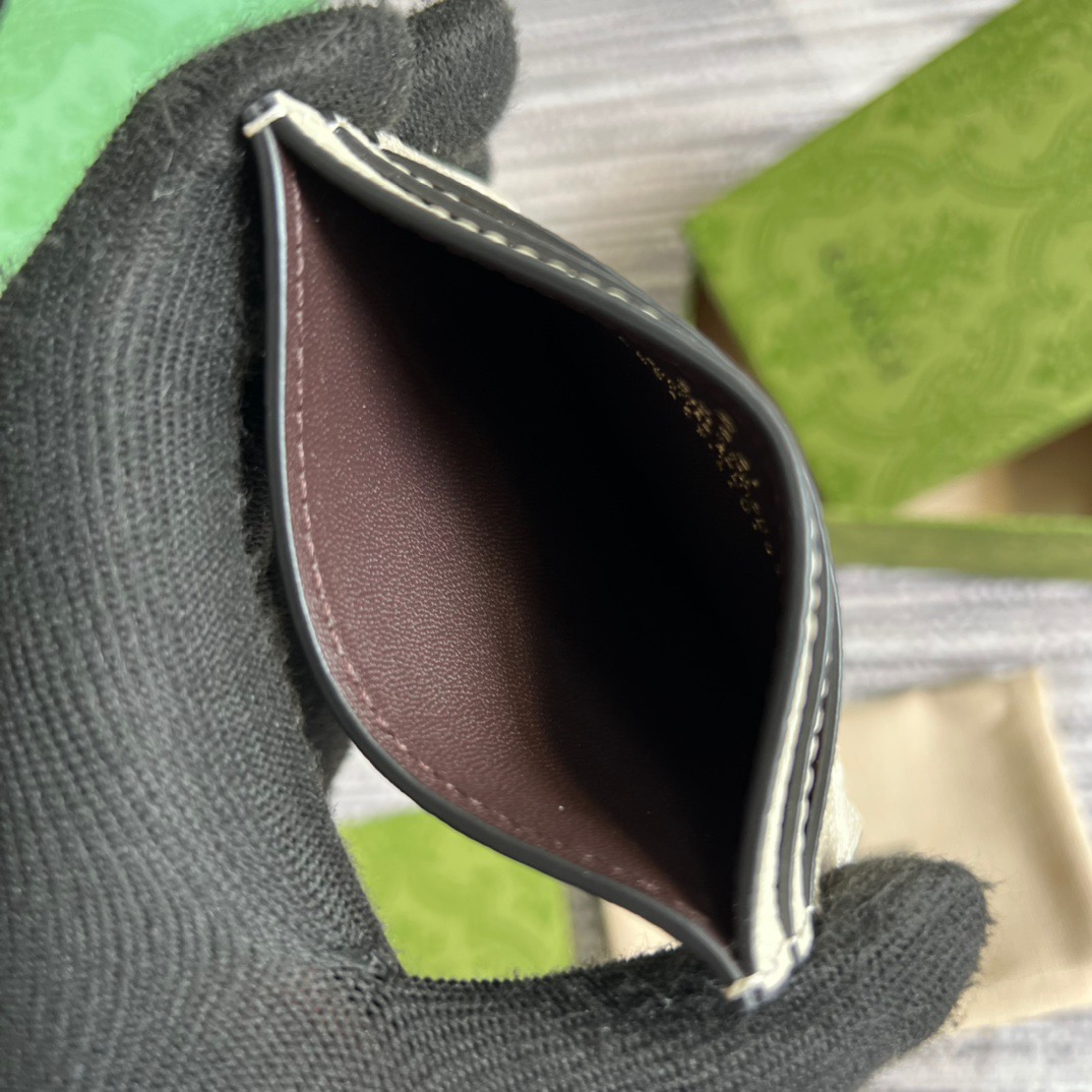 Gvc*1 Ophidia GG card case White For Men 3.9in/10cm