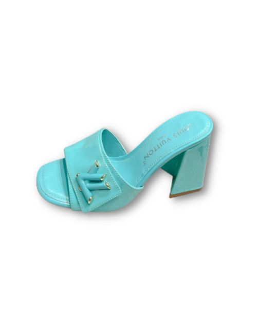 L0vis Vvtt0n Shake Mule Jade Green For Women