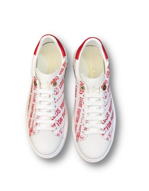 L0vis Vvtt0n Time Out Sneaker Monogram Flowers Red For Men