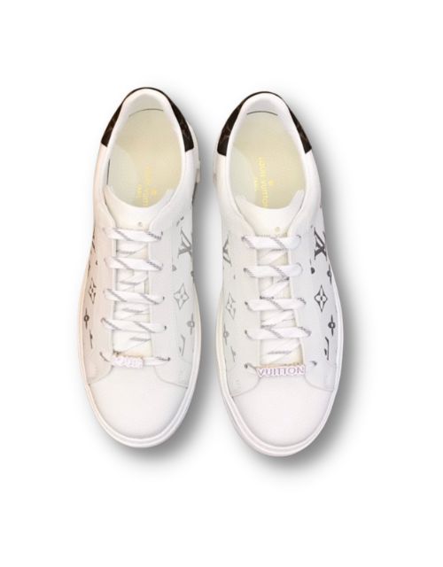 L0vis Vvtt0n Time Out Sneakers Monogram Flowers Silver For Men