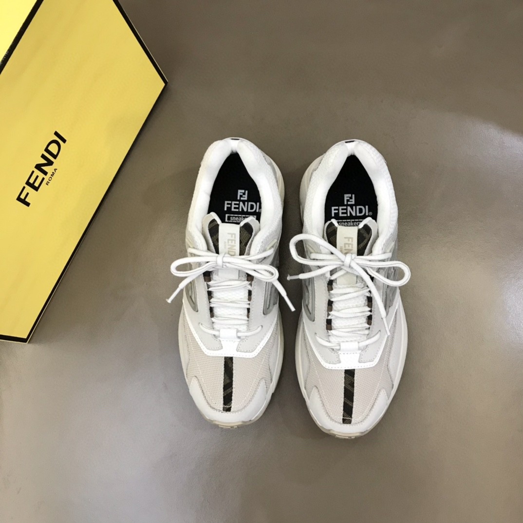 FD F**di Faster Trainers Sneakers White For Women 7E1555AKX6F1ICF