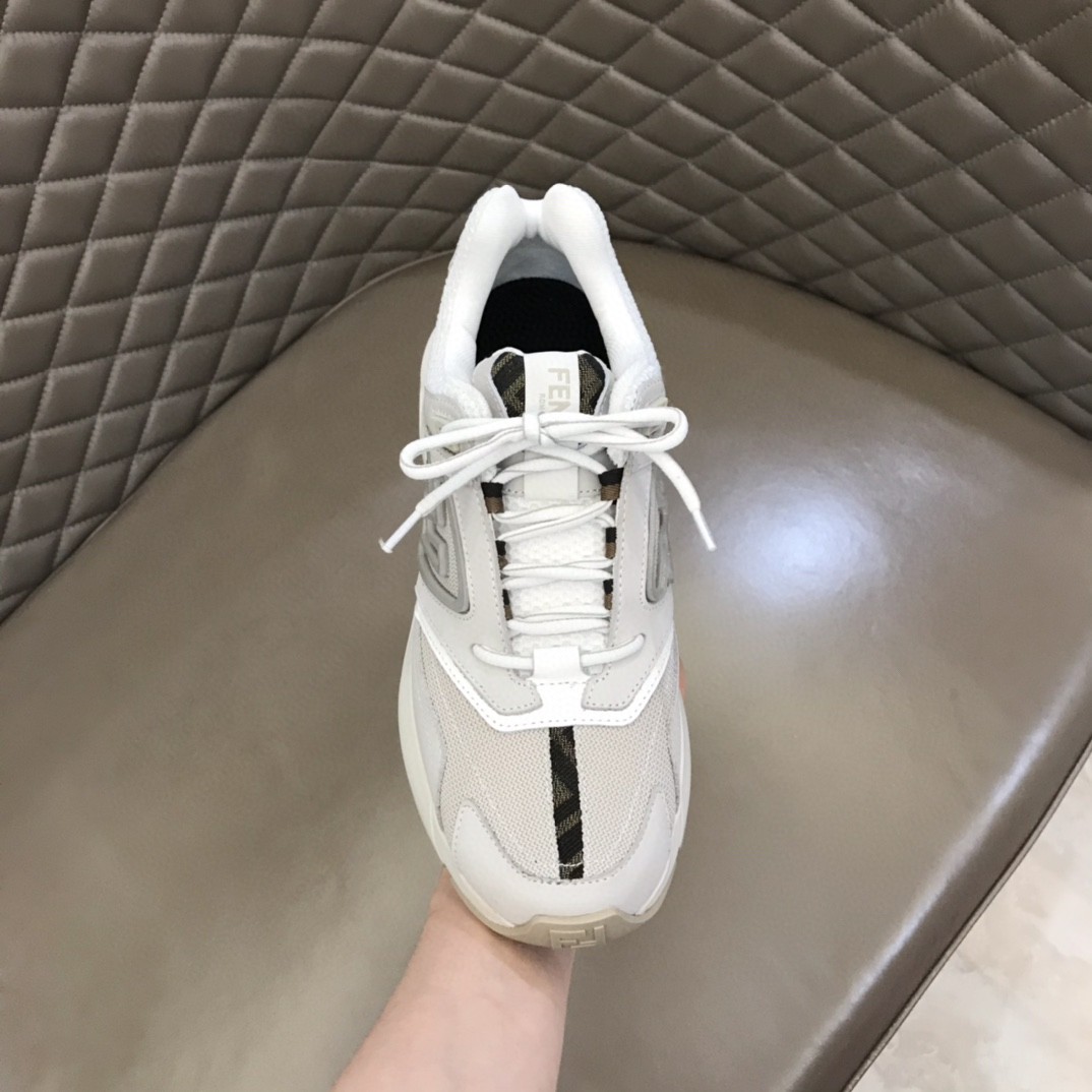 FD F**di Faster Trainers Sneakers White For Women 7E1555AKX6F1ICF