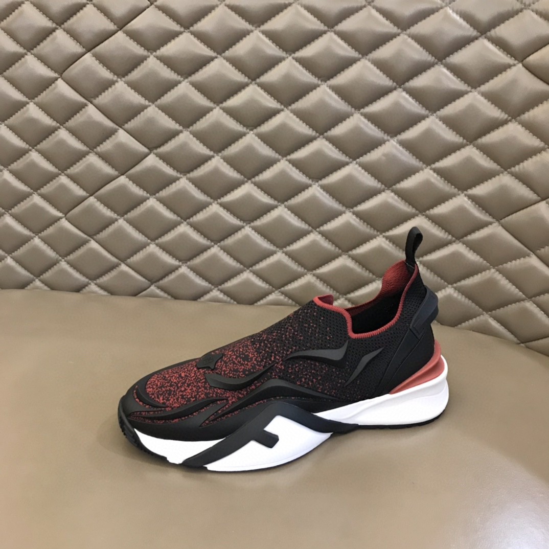 FD F**di Flow Running Sneakers Black And Red For Men