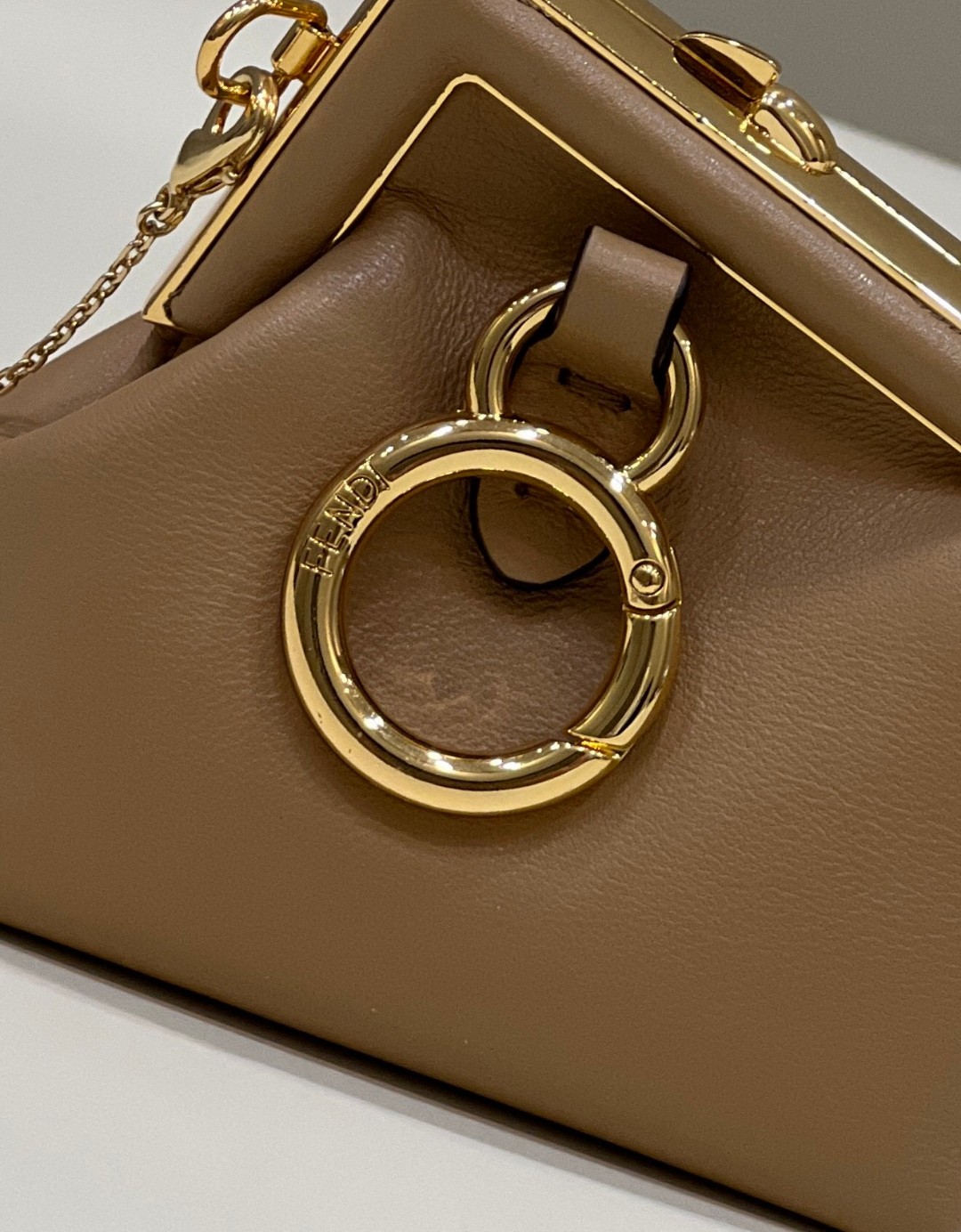 F**di FD First Nano Bag White/Beige/Multicolor For Women 4.6 in/ 11.5 cm