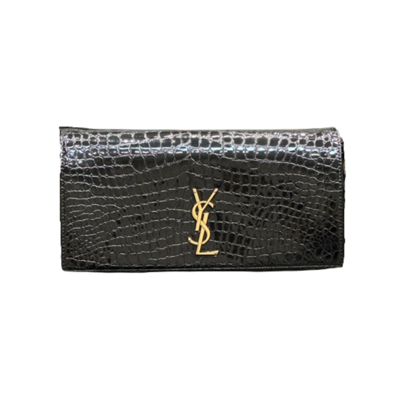 Sa1nt Lau*nt Cassandre Phone Holder Black For Women‎ 10.2in/26cm