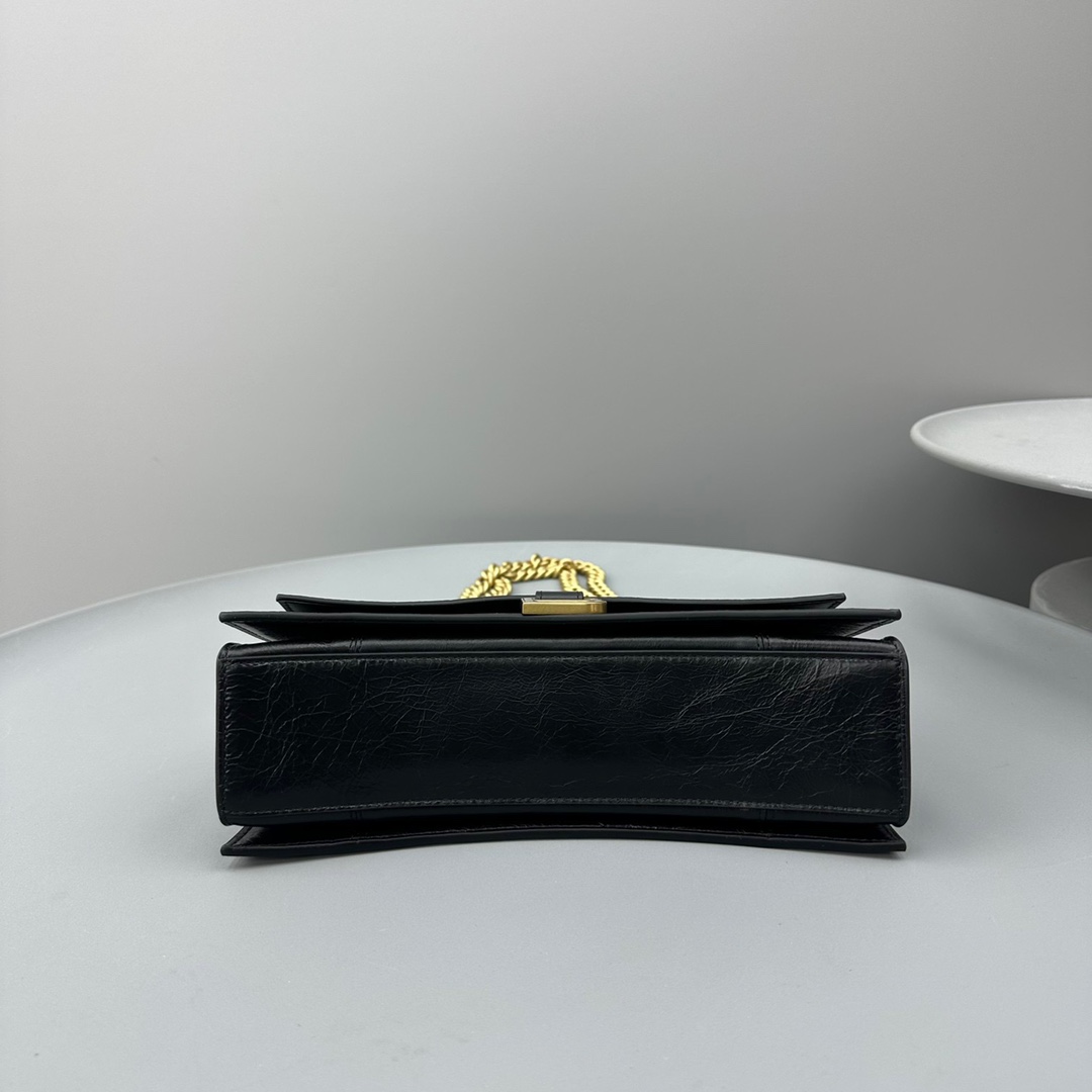 Ba1en*iaga Crush Small Chain Bag Black For Women‎ 9.8in/25cm 716351210IT1000