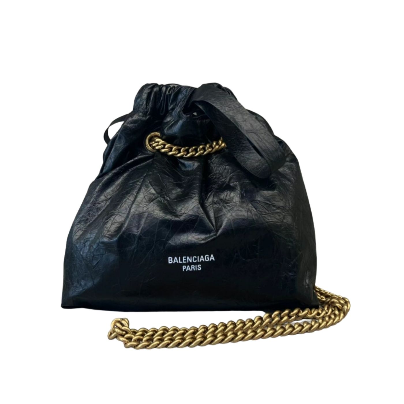 Ba1en*iaga Crush Small Tote Bag Black For Women‎ 10.2in/25.9cm 742942210IT1000