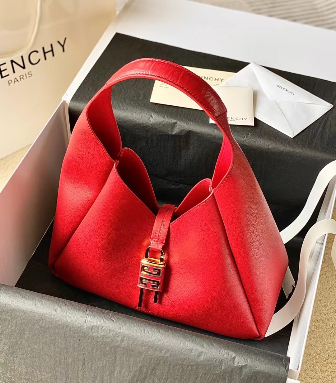 Givenchy Mini G Hobo Bag Red For Women‎ 9.8in/25cm BB50QNB1M2-801