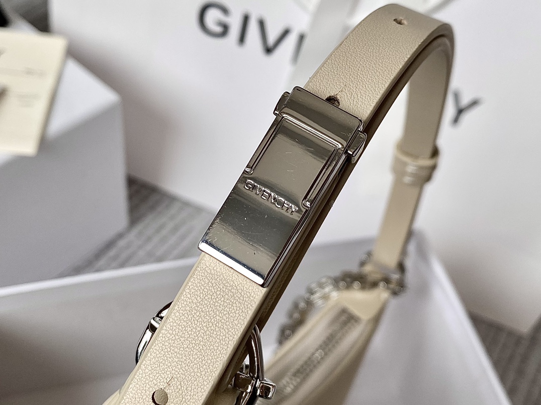 Givenchy Small Moon Cut Out Bag Black/Pink/Cream/Brown/Grey/Dark Grey For Women‎ 9.8in/25cm BB50LGB1A4-001