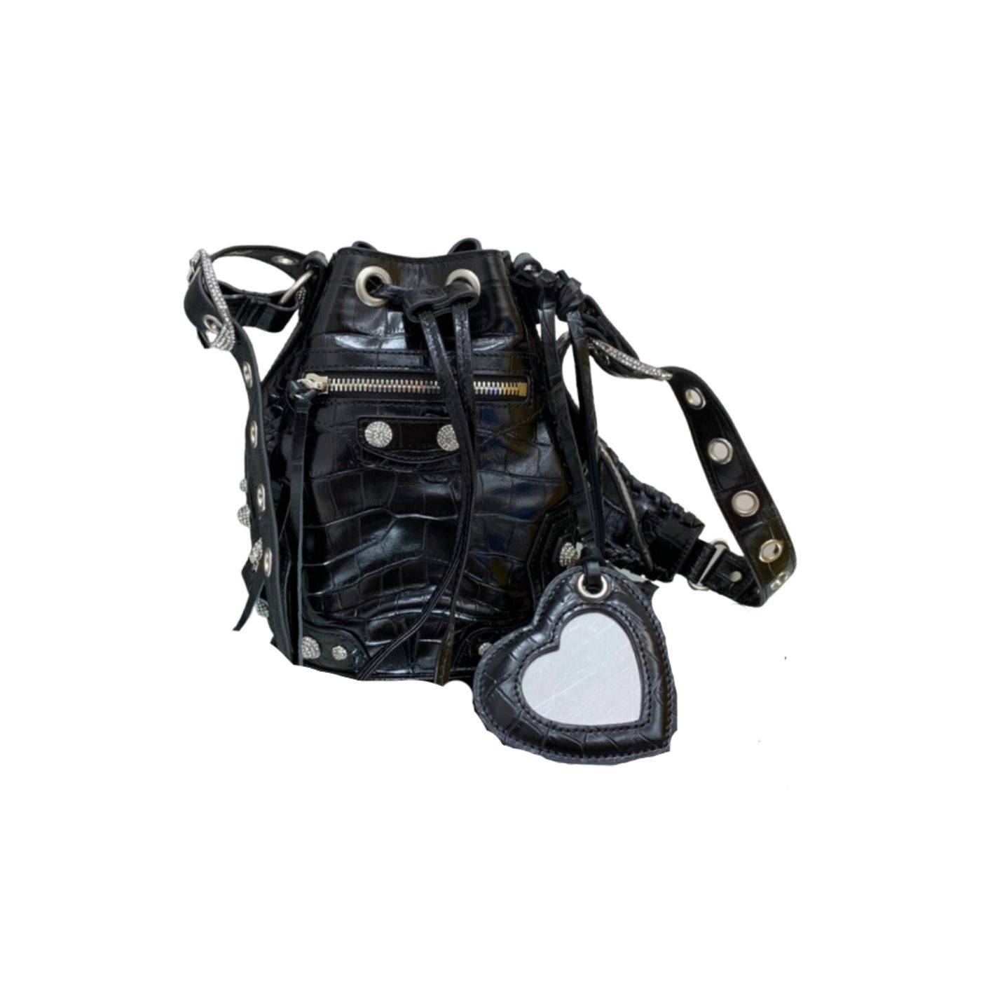 Ba1en*iaga Le Cagole XS Bucket Bag Black For Women‎ 7.8in/19.8cm