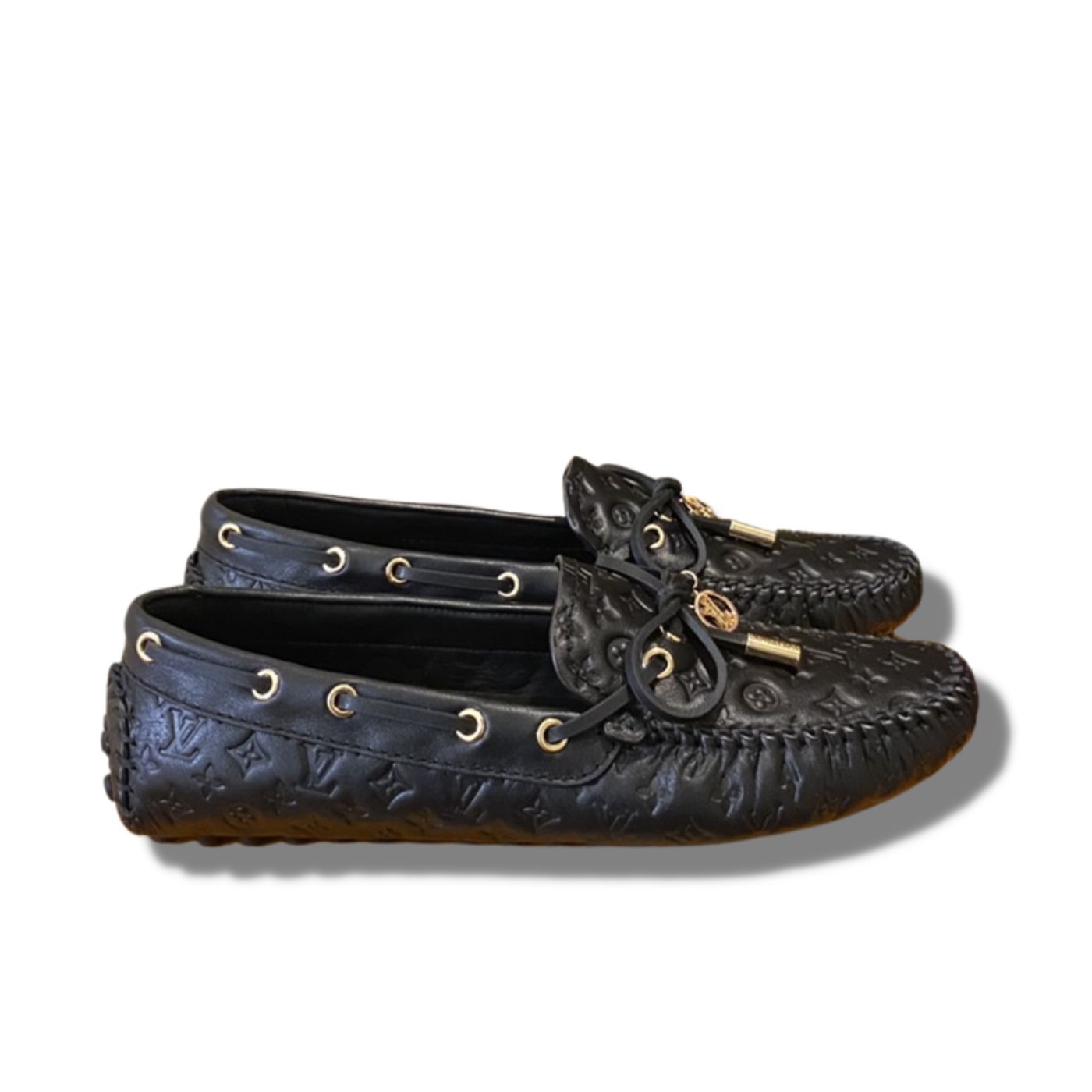 L0vis Vvtt0n Gloria Flat Loafer Black For Women 1A658D