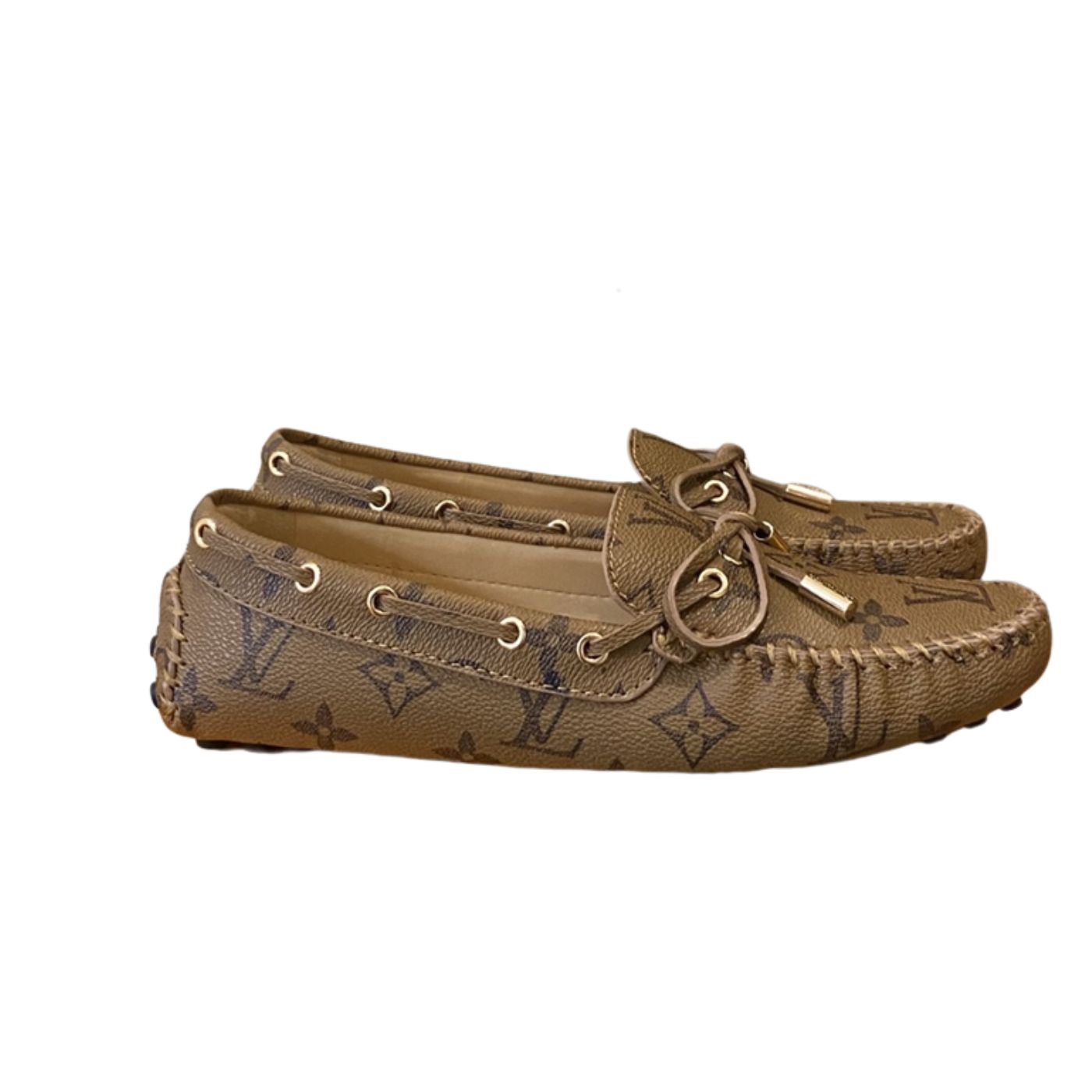 L0vis Vvtt0n Gloria Flat Loafer Brown For Women