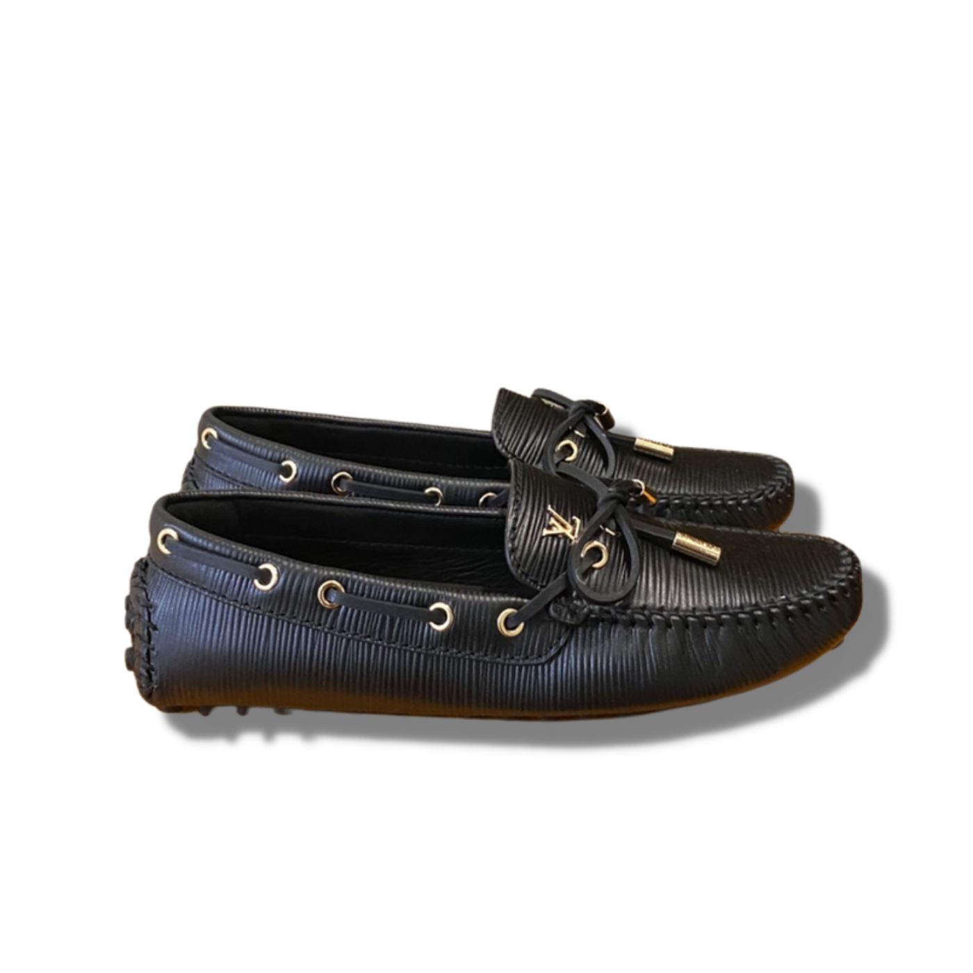 L0vis Vvtt0n Gloria Flat Loafer Black For Women