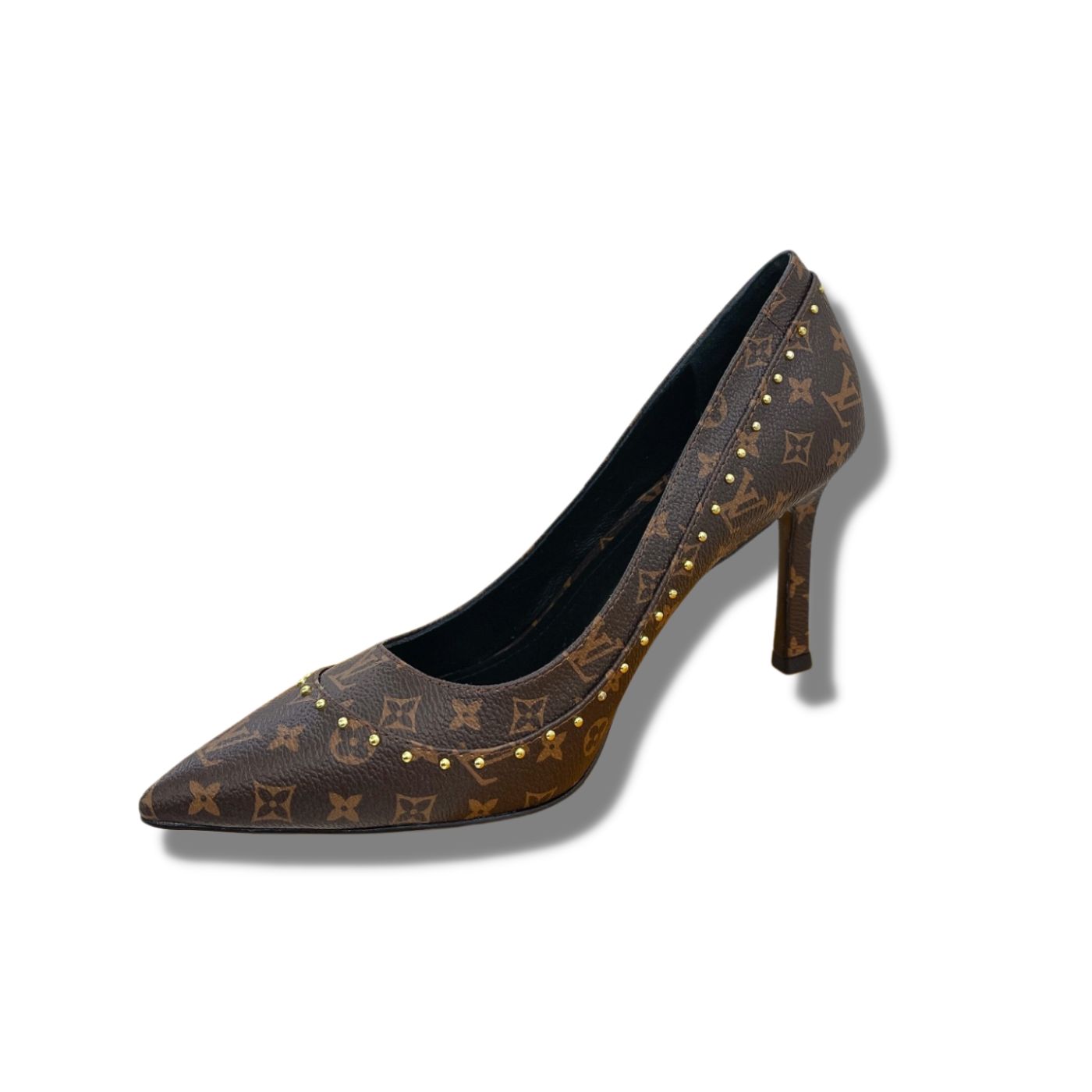 L0vis Vvtt0n Signature Pump Brown For Women 9.5/3.7in