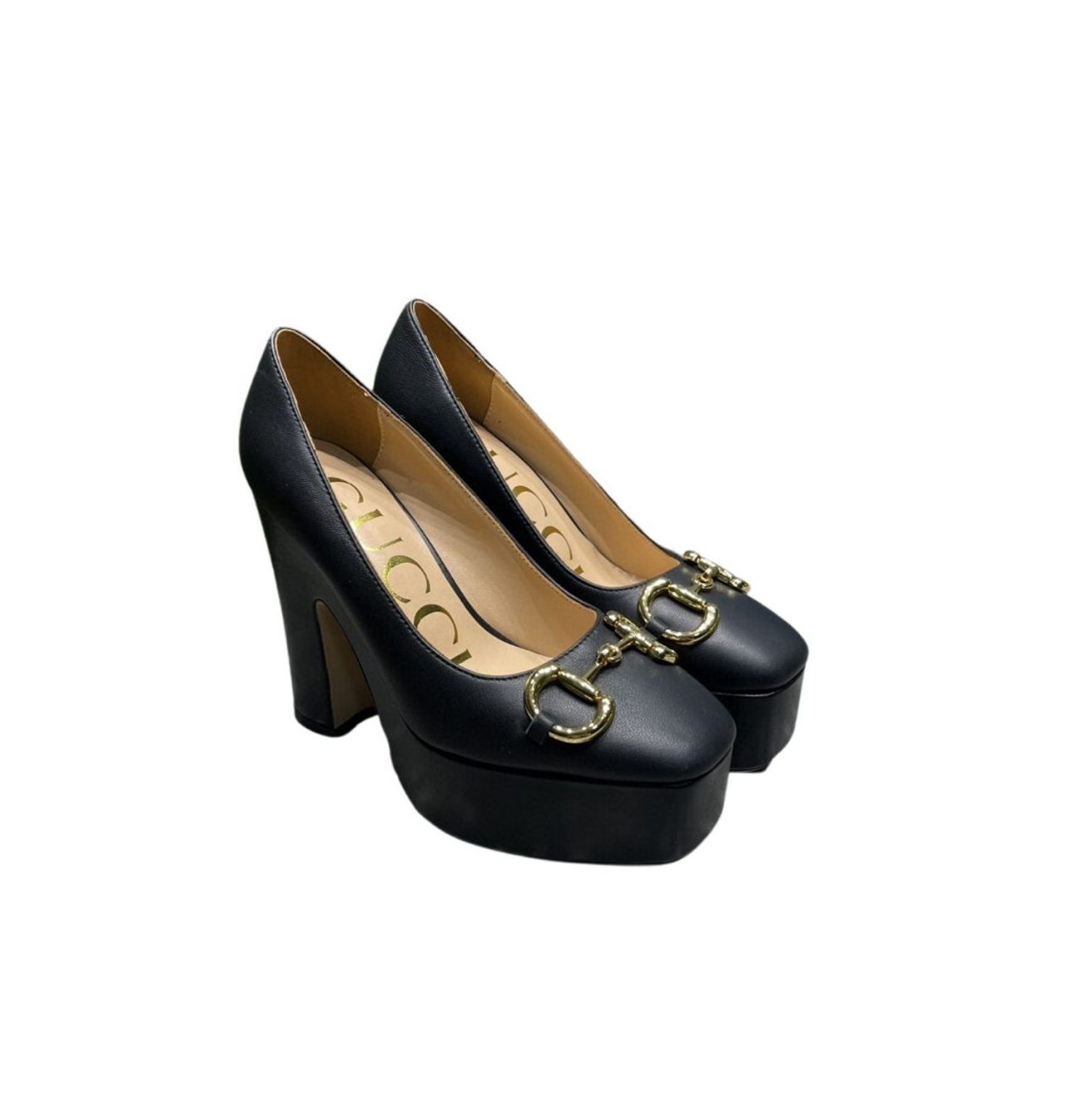 Gvc*1 High Heel Pump With Horsebit Black For Women