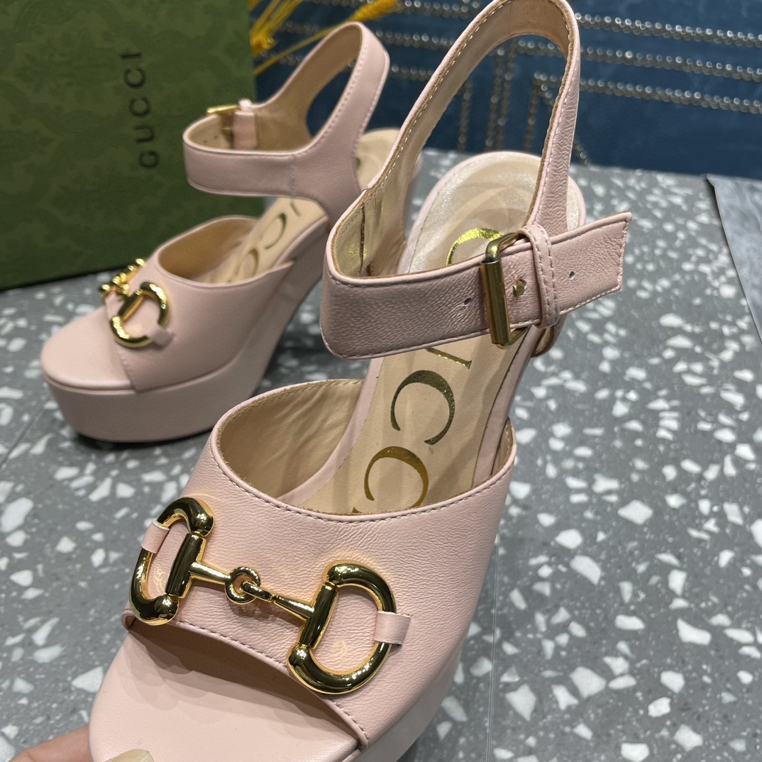 Gvc*1 Platform Sandal With Horsebit Light Pink For Women ‎