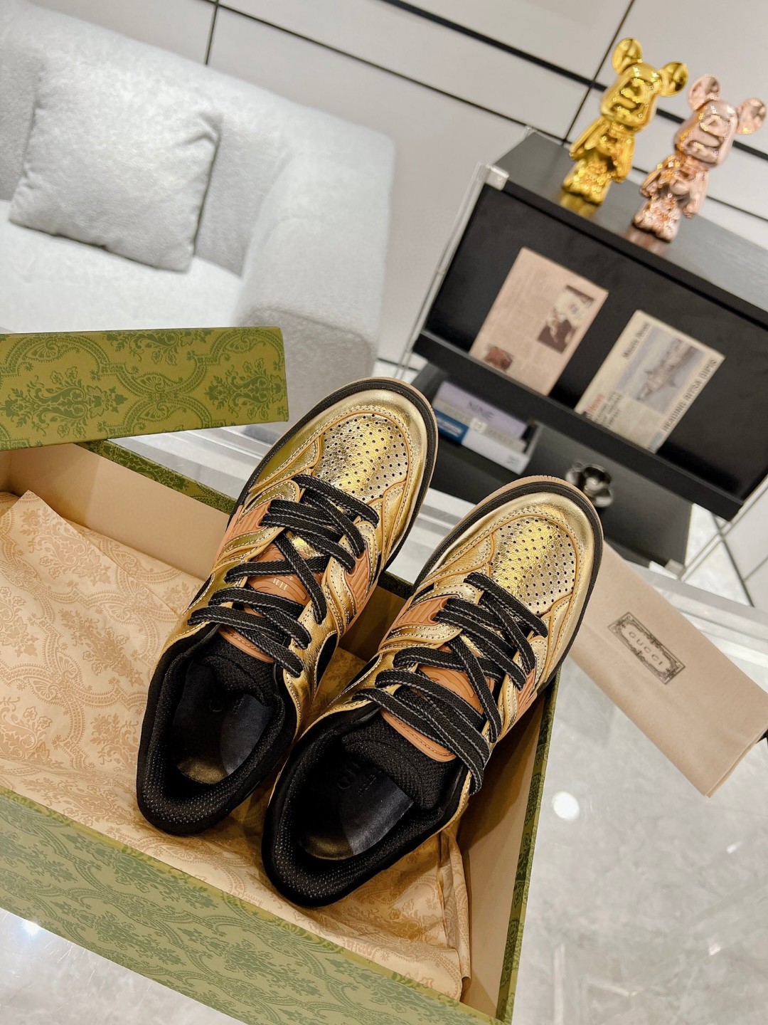 Gvc*1 Basket Sneaker Gold For Men