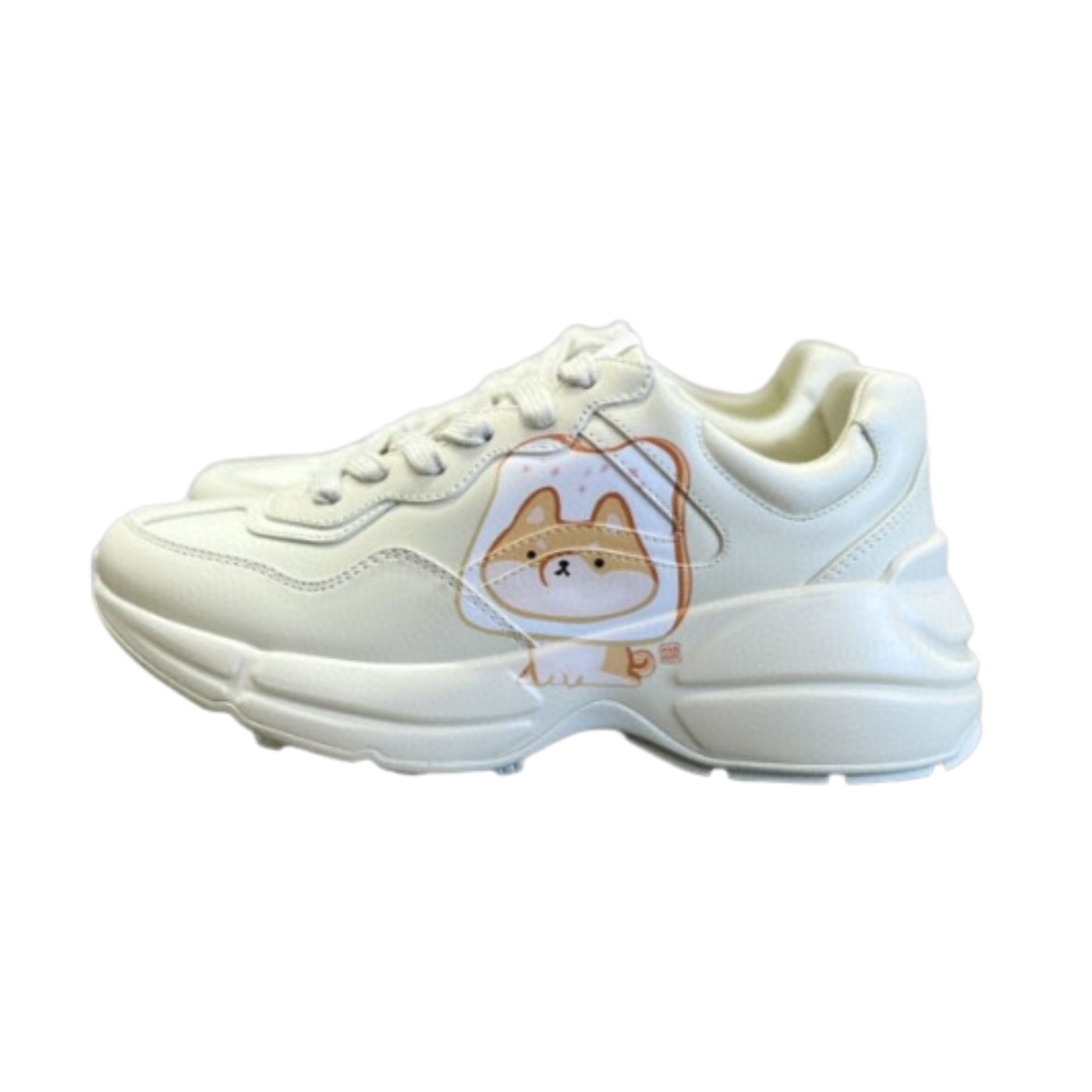 Gvc*1 Rhyton Sneaker With Animal Print White For Men