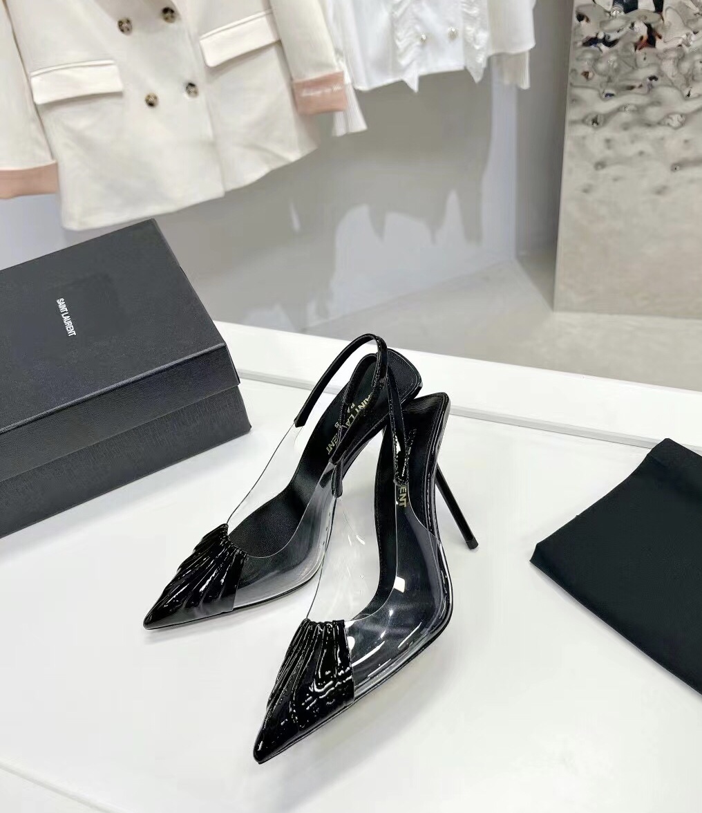 Sa1nt Lau*nt 140mm Pointed-Toe Pumps Black For Women