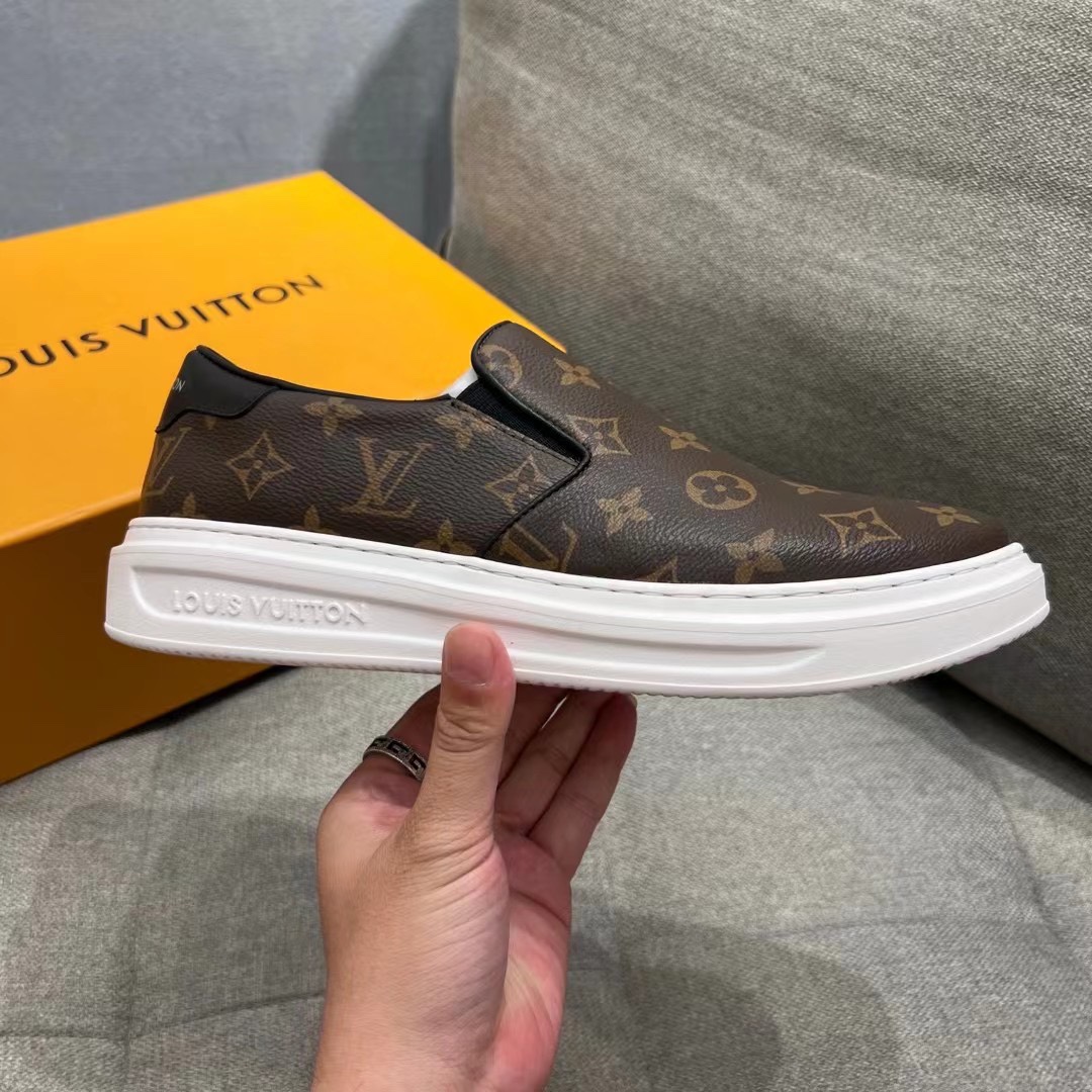 L0vis Vvtt0n Beverly Hills Slip On Brown For Men