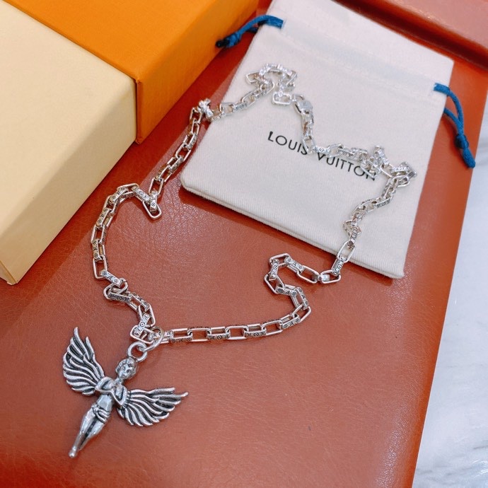 L0vis Vvtt0n Angel Necklace Silver For Women