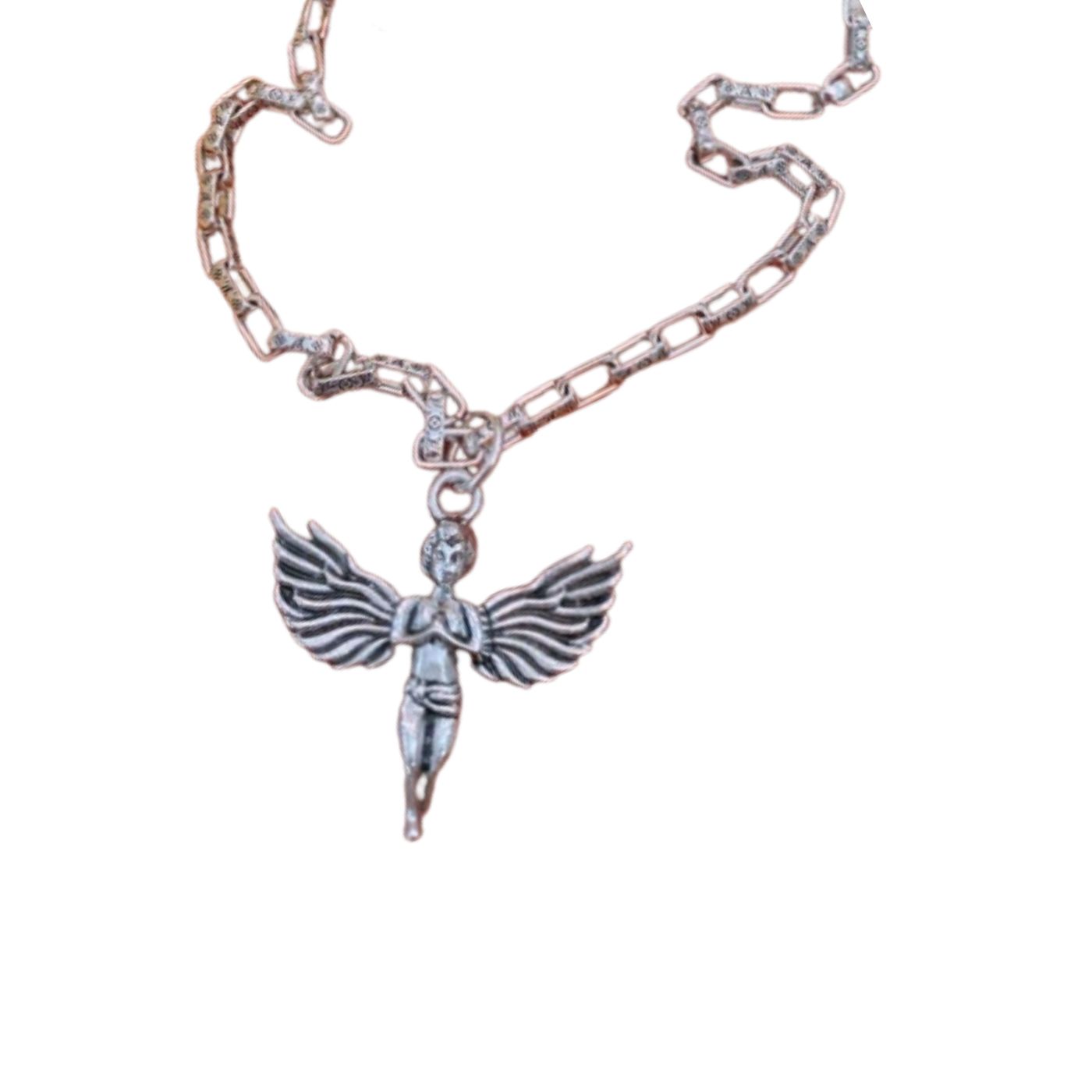 L0vis Vvtt0n Angel Necklace Silver For Women