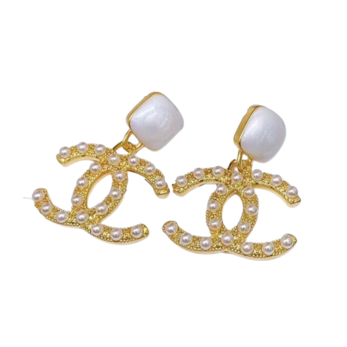 Ch**el CC Earrings Gold For Women
