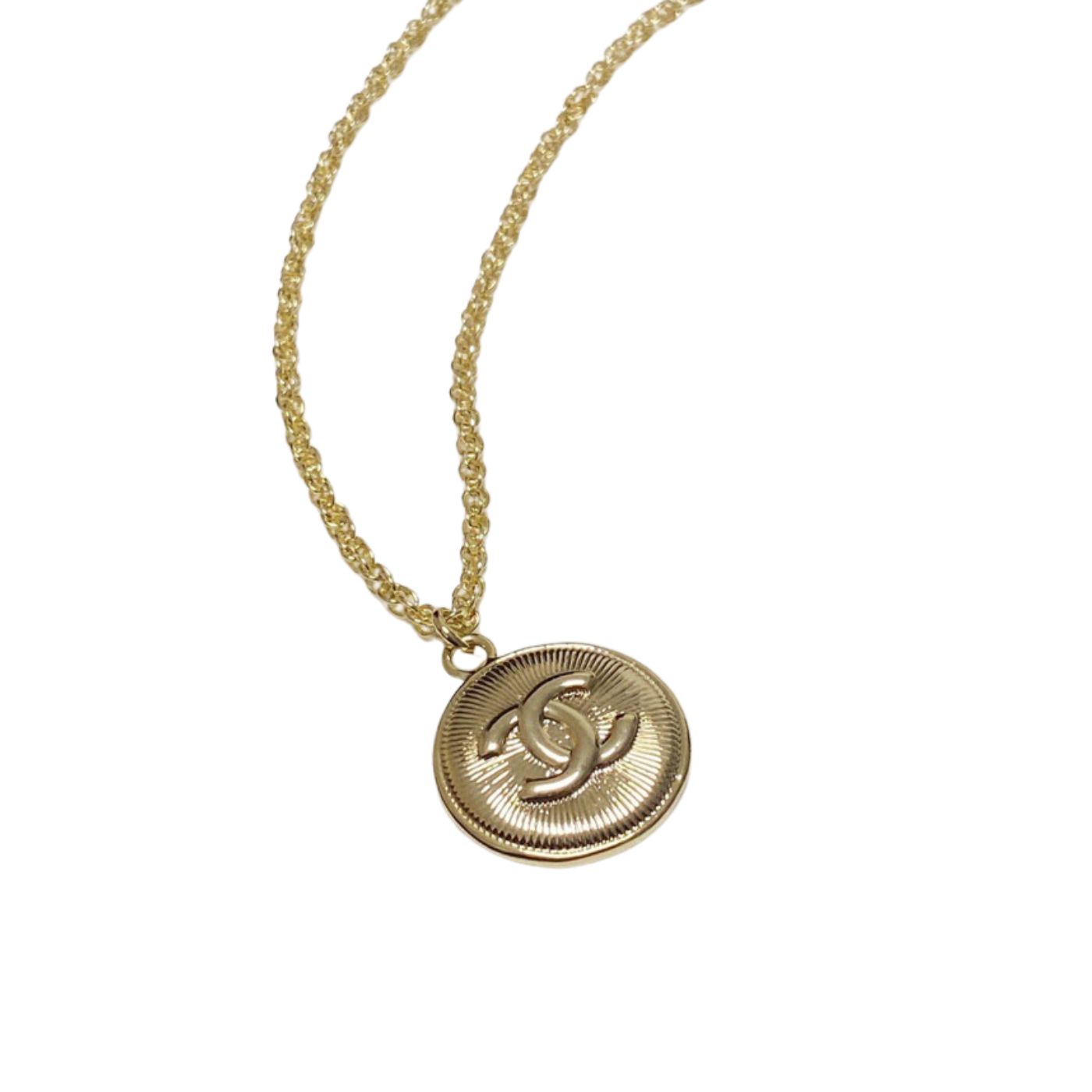 Ch**el CC Necklace Gold For Women