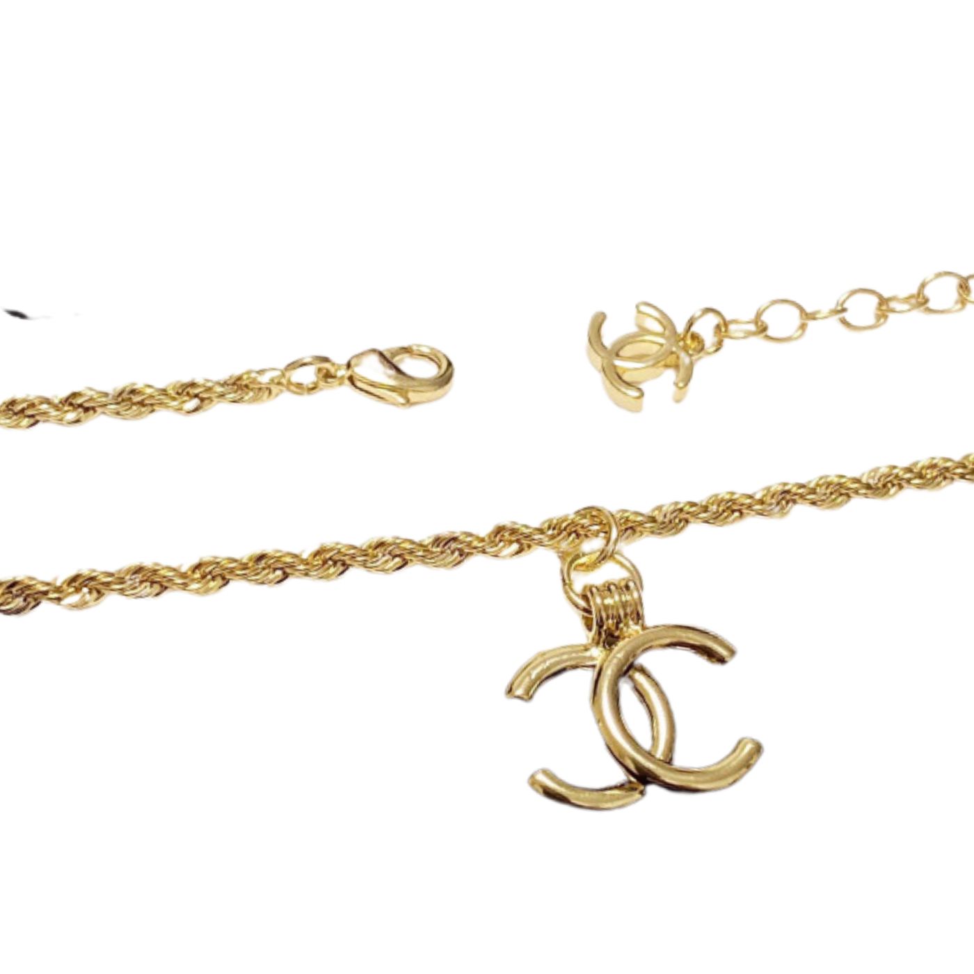 Ch**el CC Necklace Gold For Women