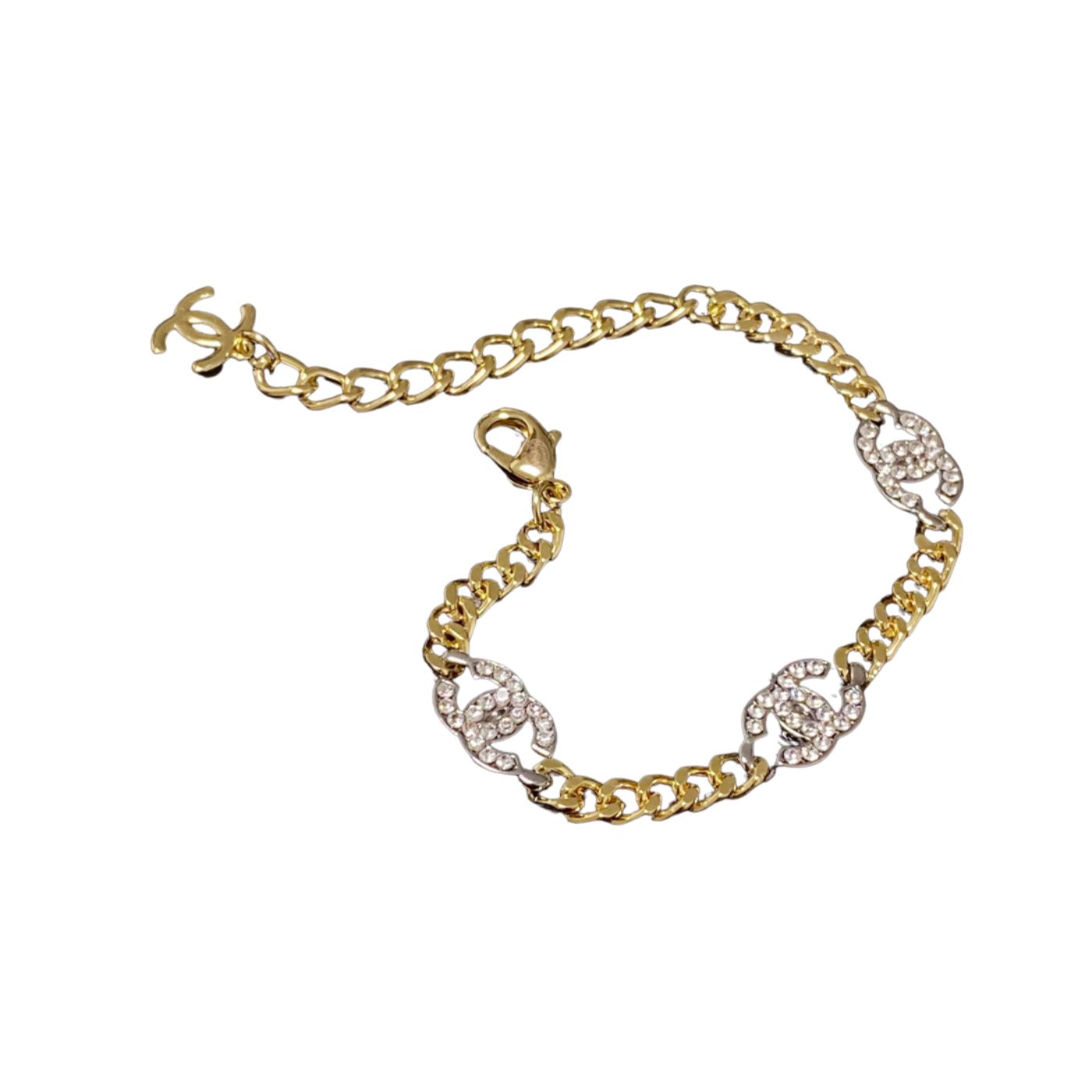 Ch**el Double C Bracelet Gold For Women