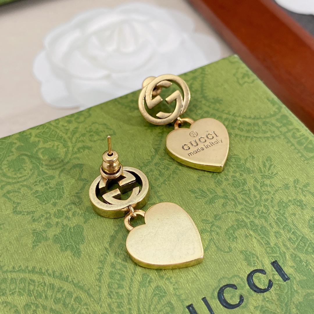 Gvc*1 Double G Earrings Gold For Women
