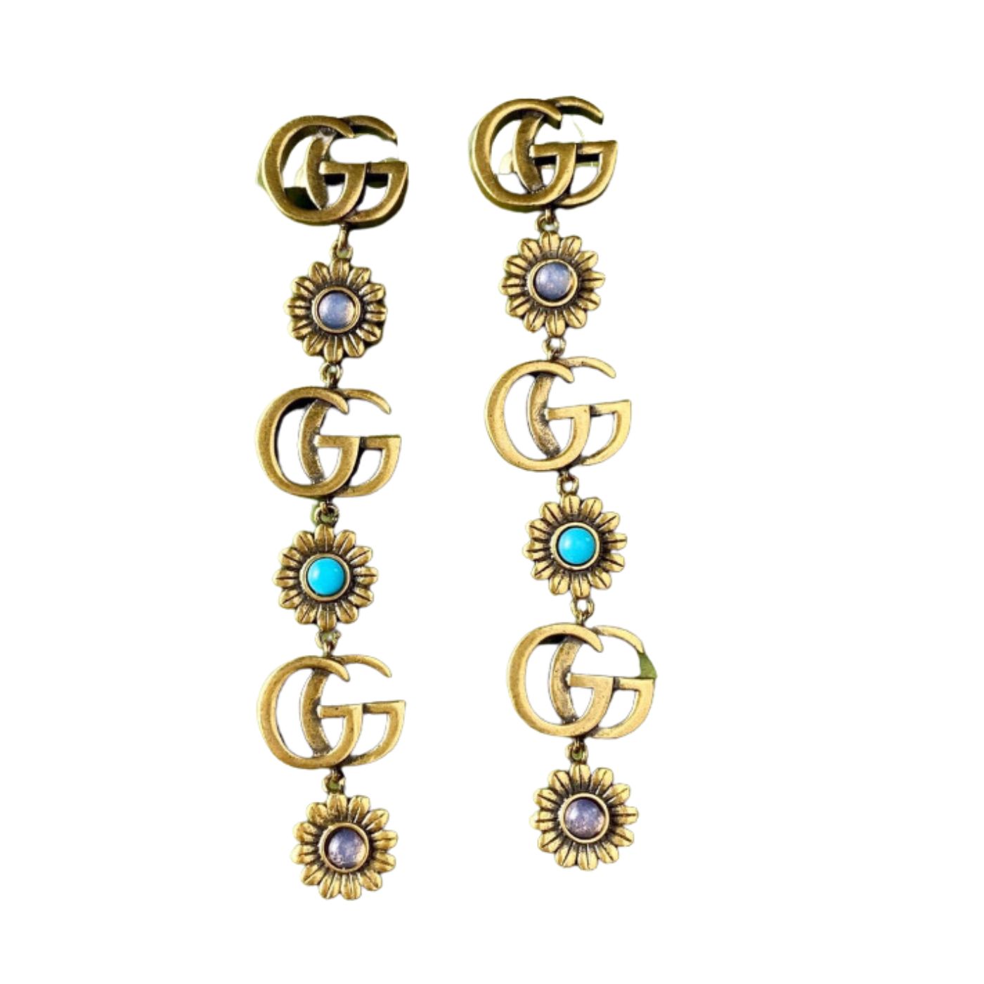 Gvc*1 Double G Earrings Gold For Women