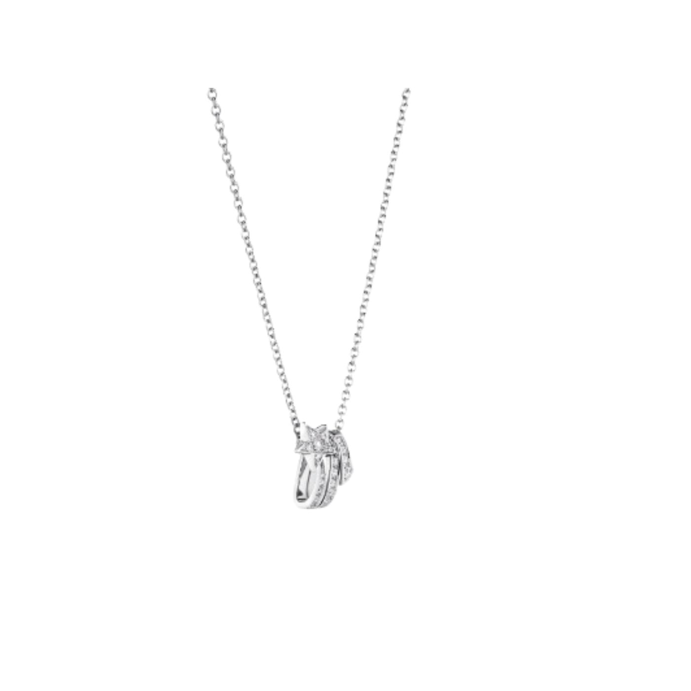 Ch**el Étoile Filante Necklace Silver Tone For Women J10813, 3599591465369