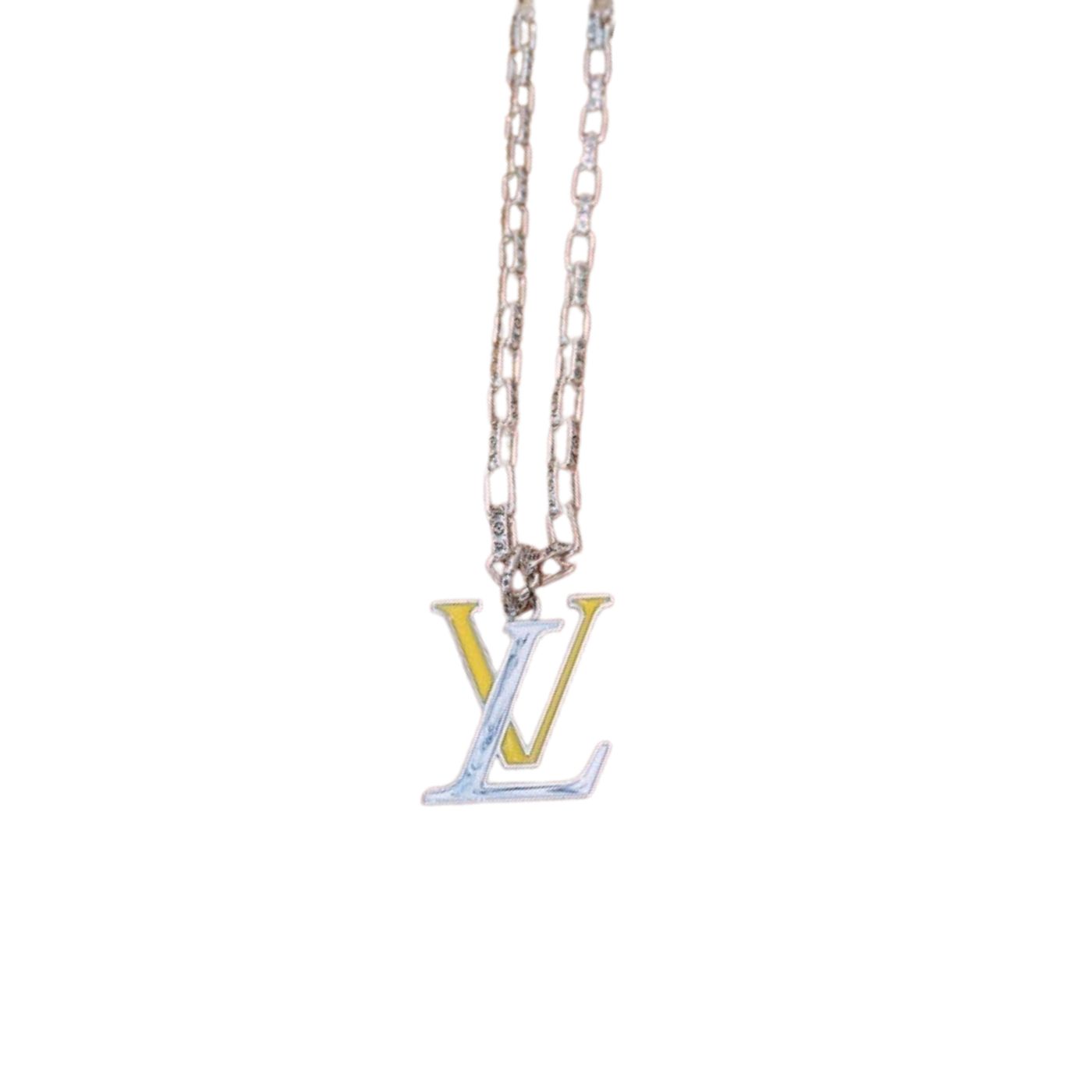 L0vis Vvtt0n Letter Necklace Silver For Women