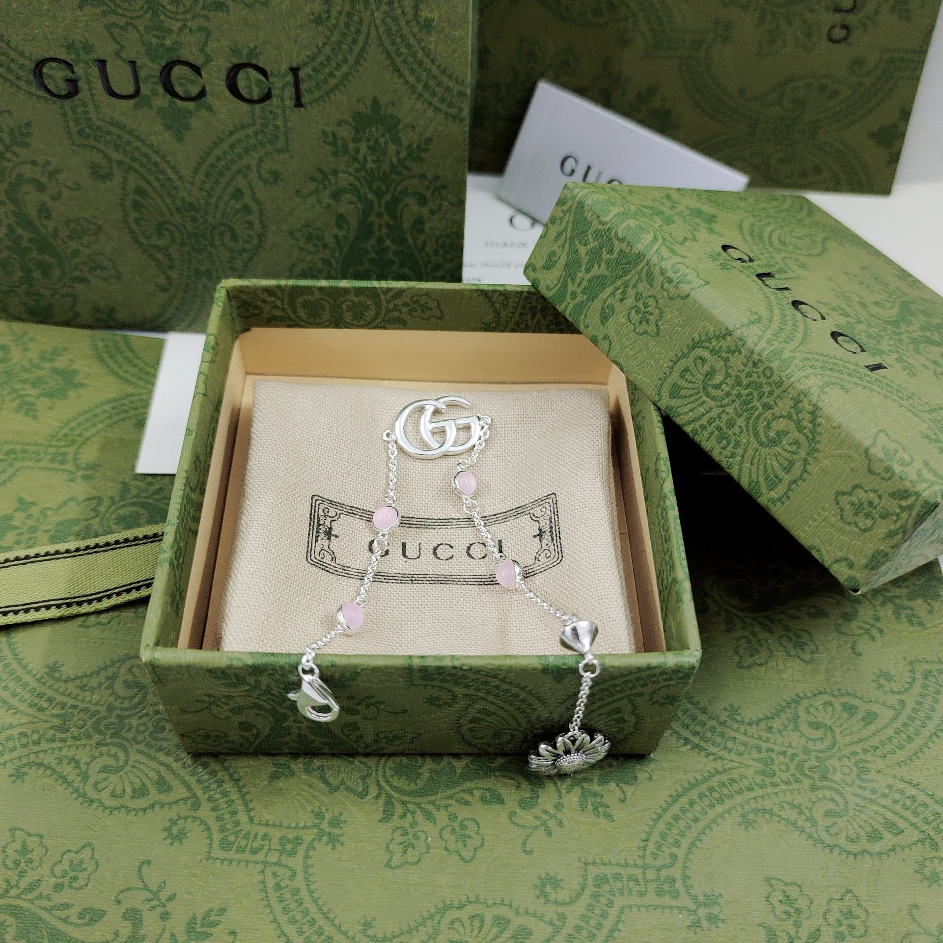 Gvc*1 Logo Bracelet Silver For Women