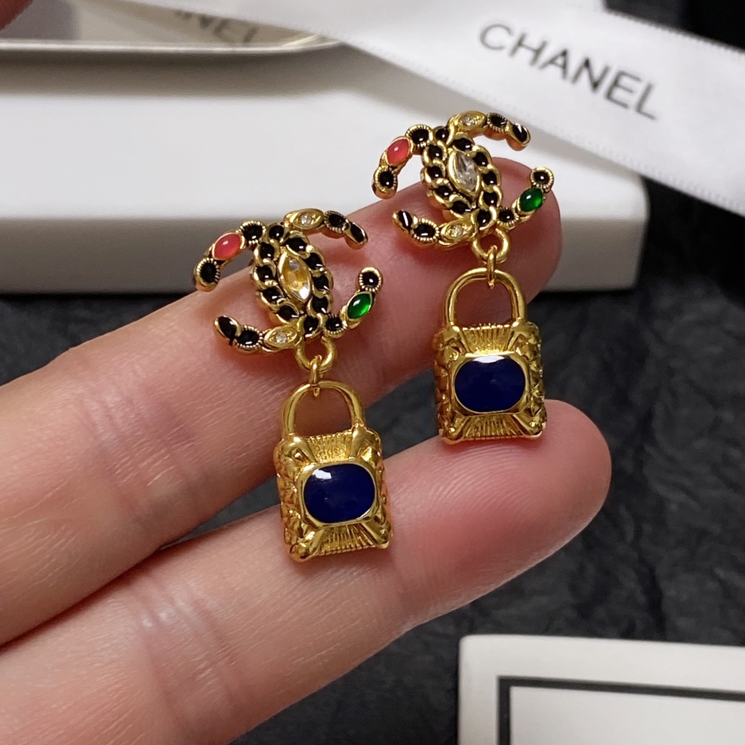 Mesh Earrings Gold For Women