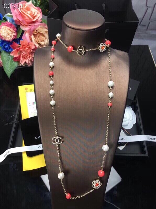 Ch**el Necklace Red For Women