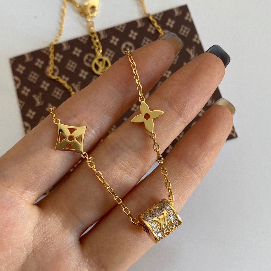 L0vis Vvtt0n Necklace Gold For Women