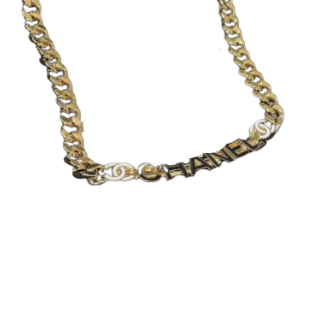 Ch**el Oil Drop Necklace Gold For Women