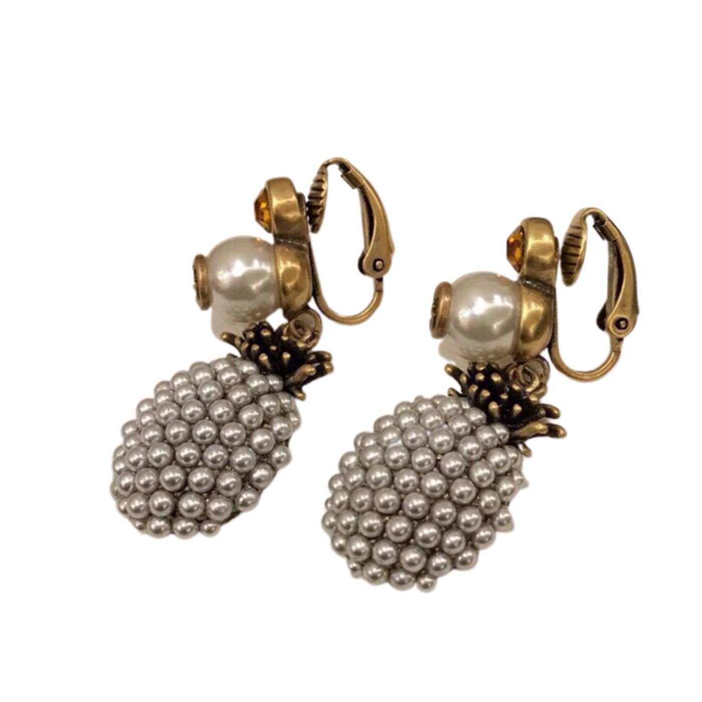 Gvc*1 Pineapple Earrings Gold For Women