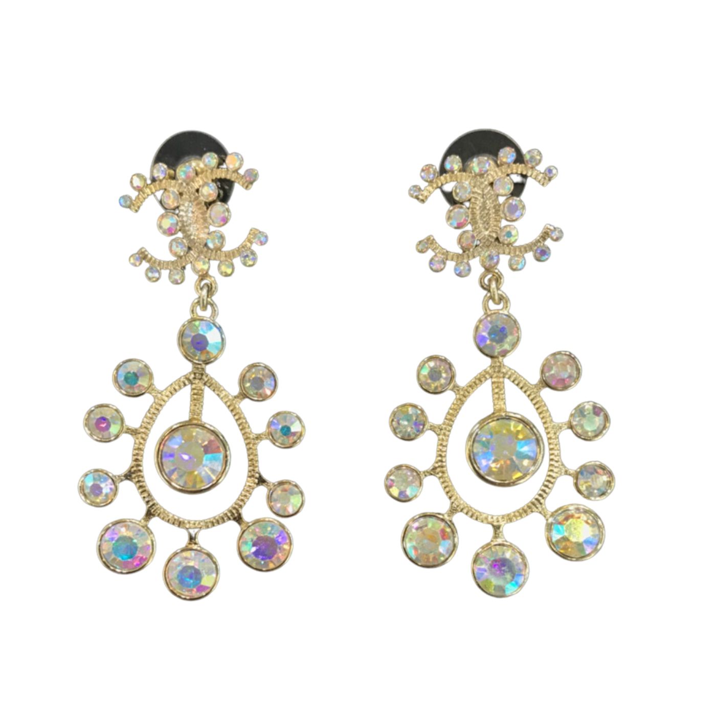 Ch**el Round Earrings Gold For Women