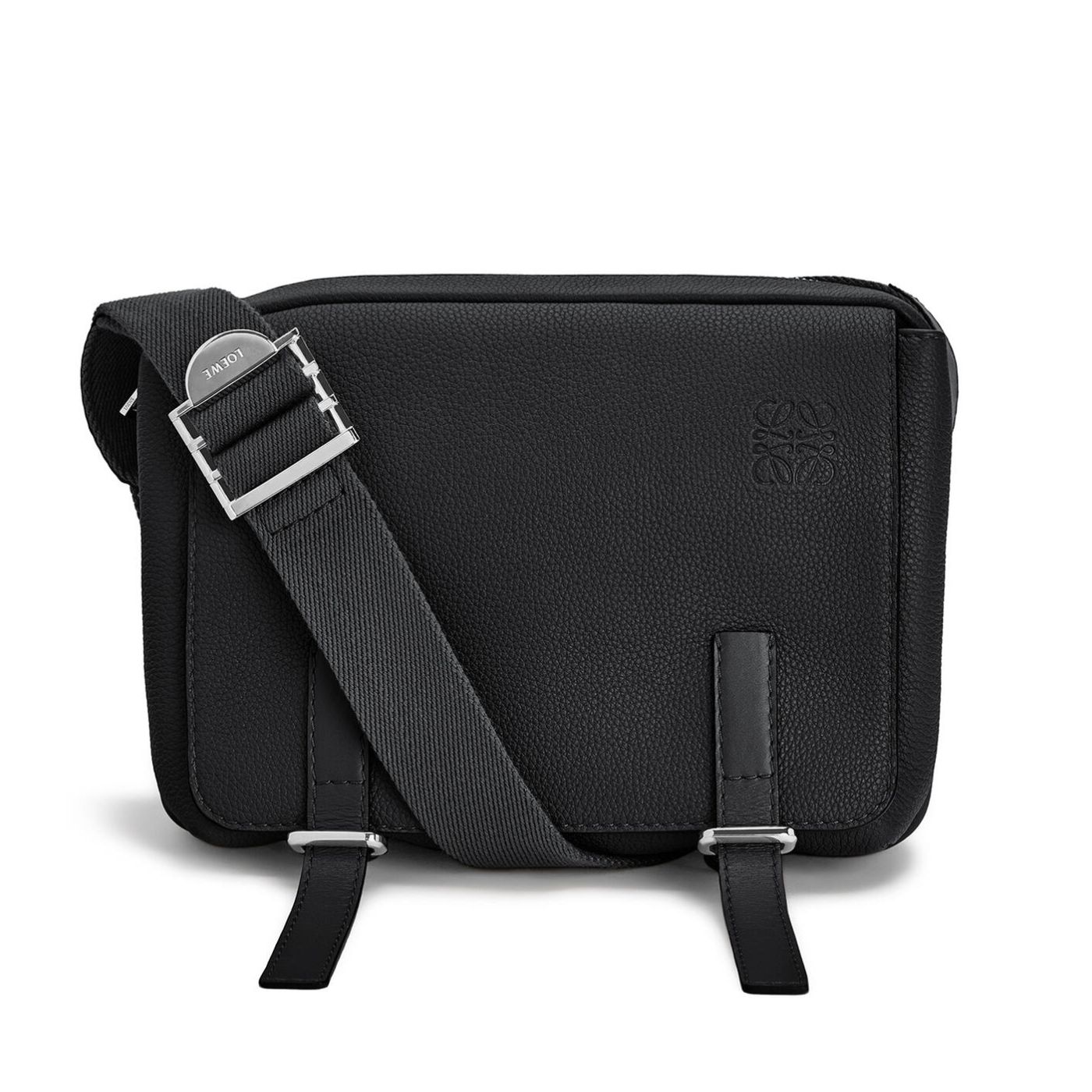 L0ew* XS Military Messenger Bag Black/Green/Navy Blue For Women 9.1in / 23cm B553A72X22