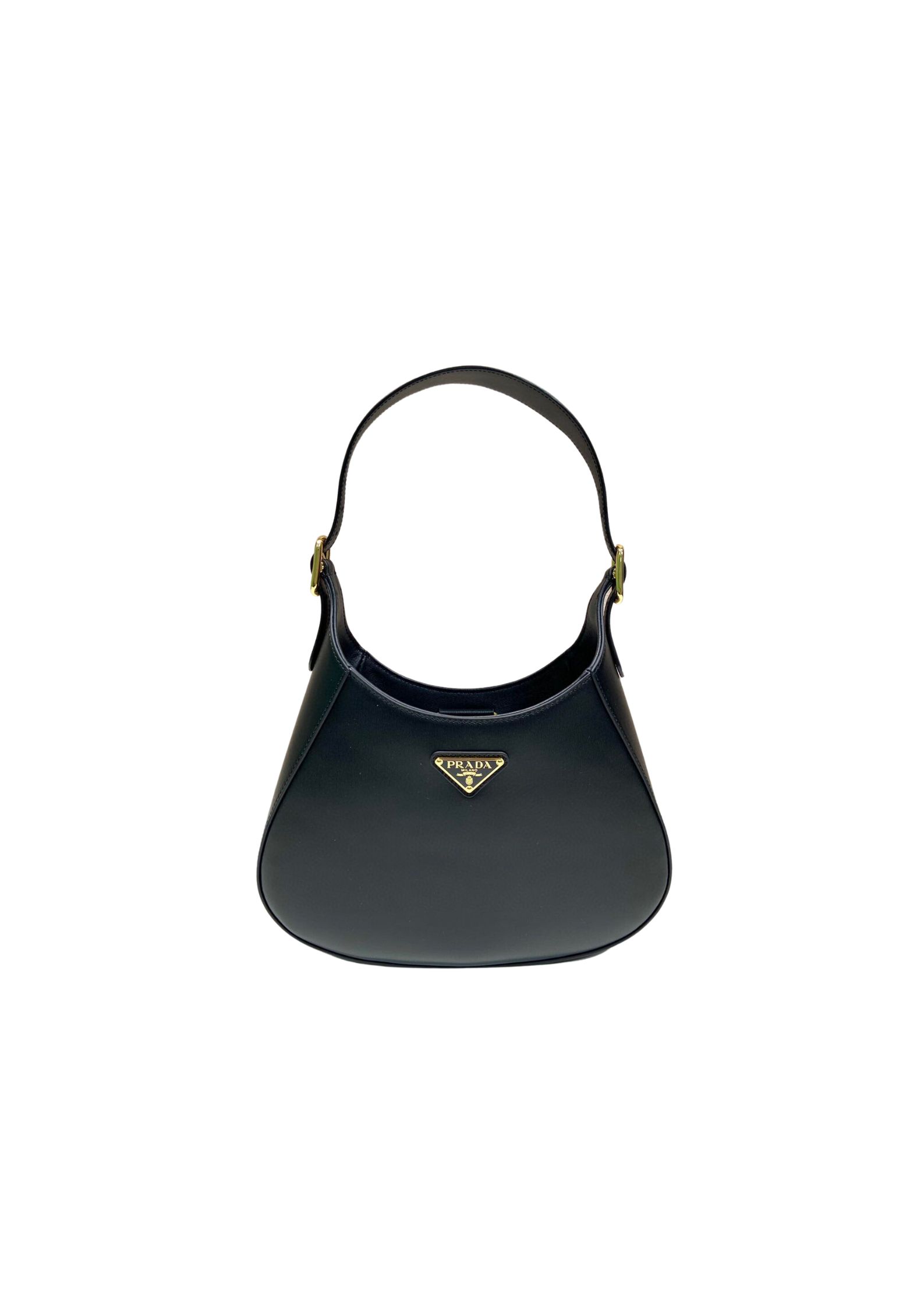 Pra*a Cleo Brushed Shoulder Bag In Black For Women10.6 in / 27 cm