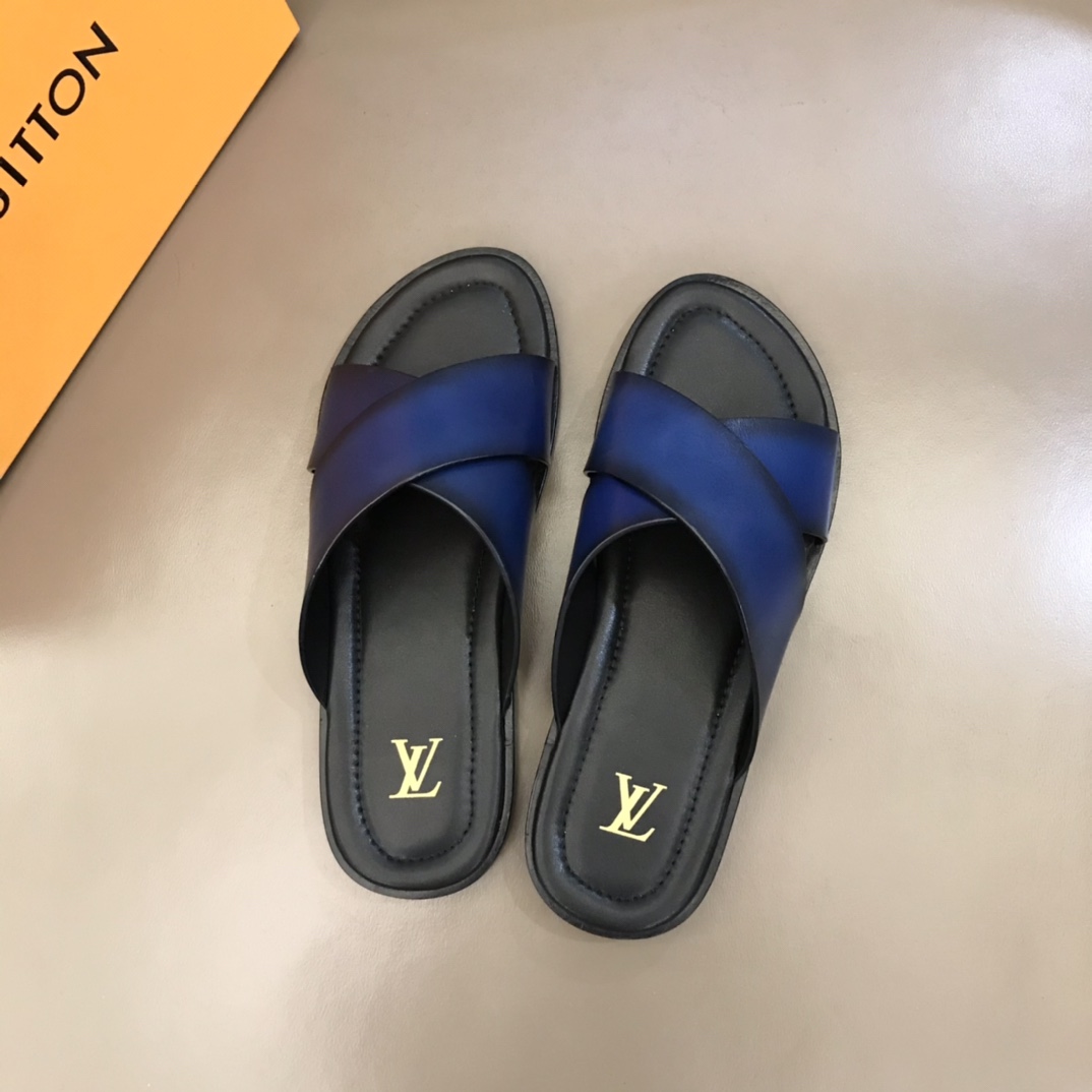 L0vis Vvtt0n LV Oasis Mule Blue For Men