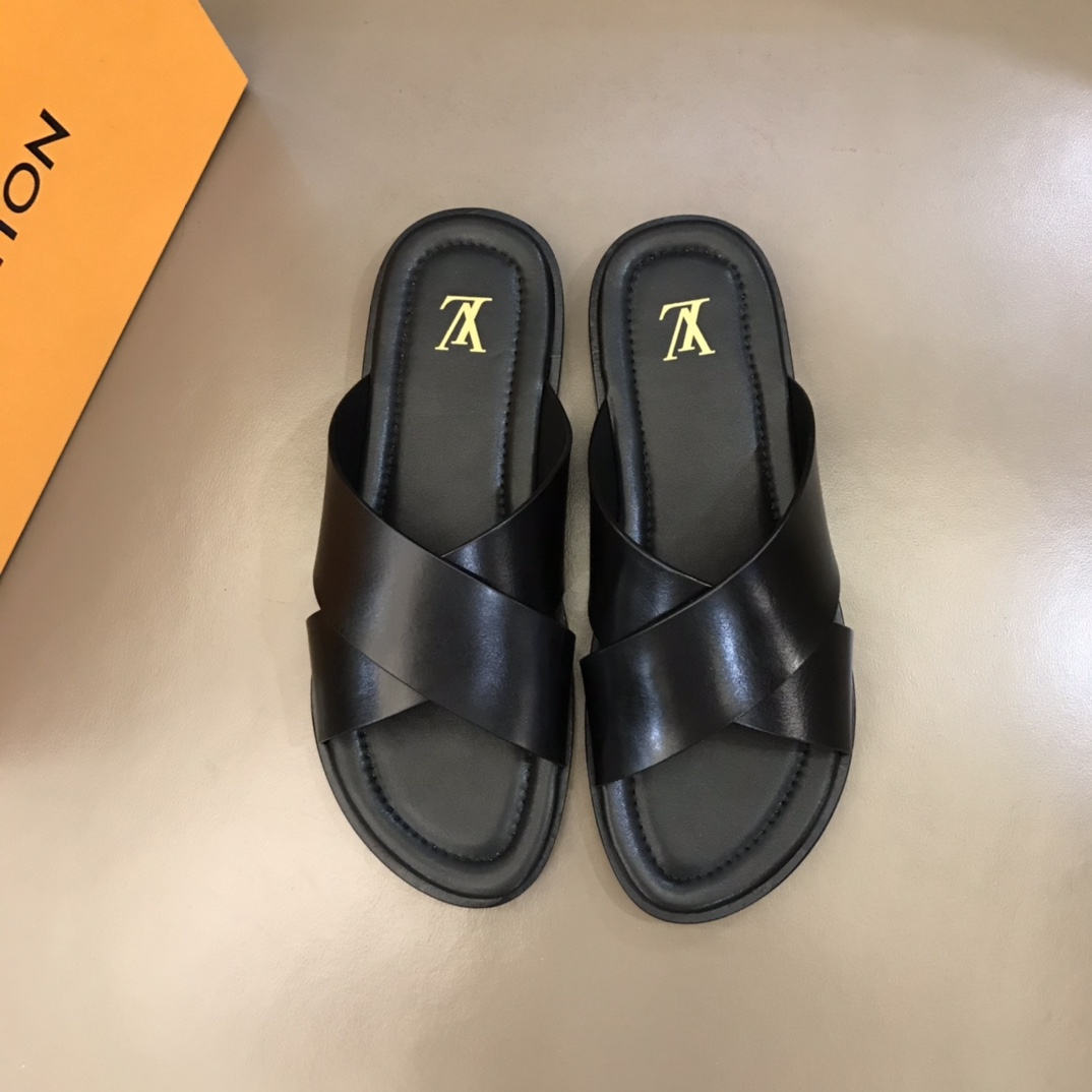 L0vis Vvtt0n LV Oasis Mule Black For Men